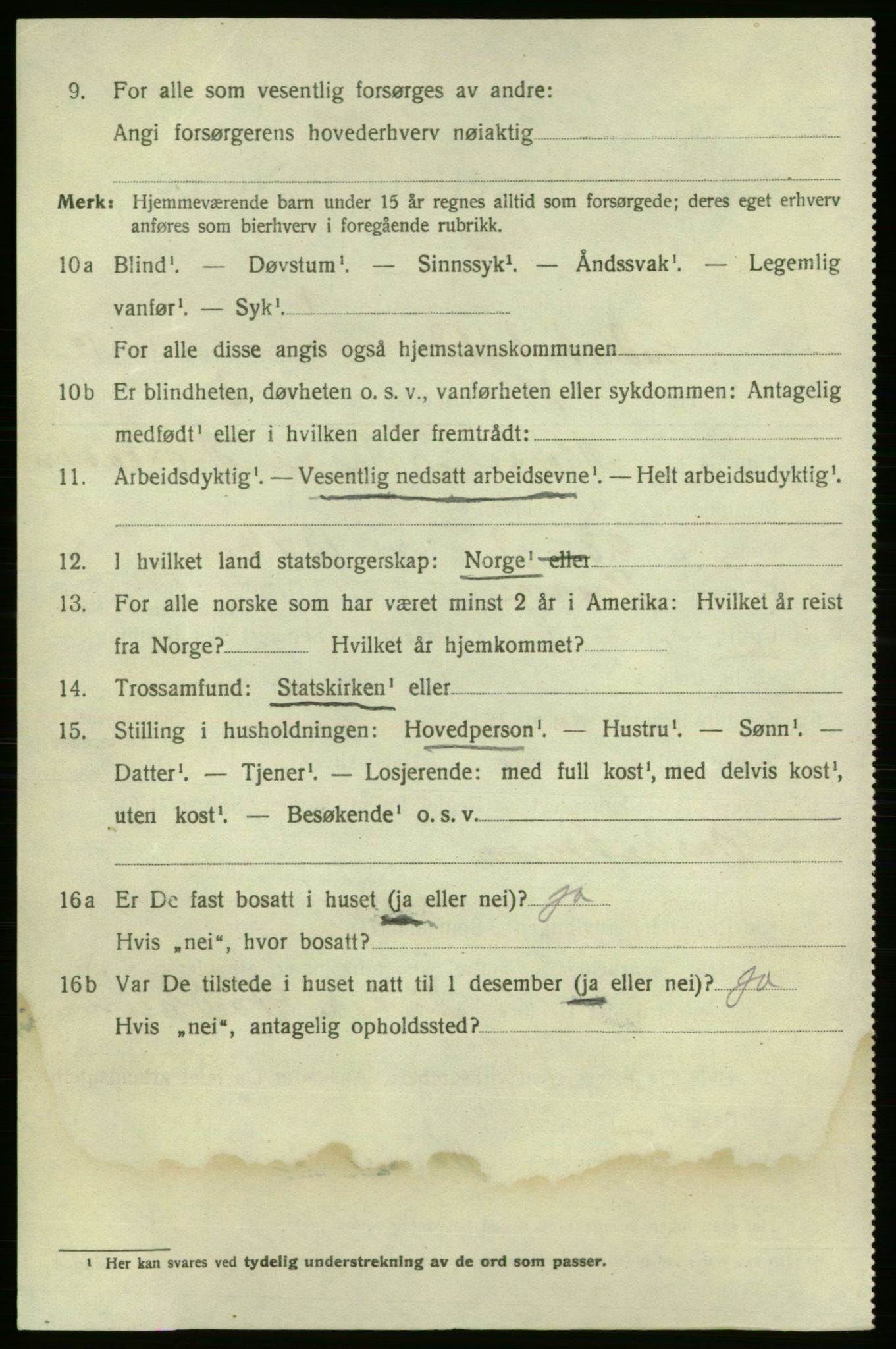 SAO, 1920 census for Fredrikshald, 1920, p. 20302