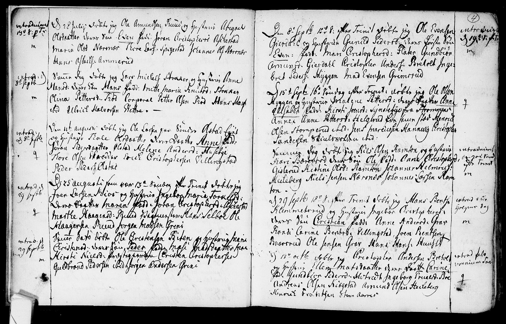 Røyken kirkebøker, SAKO/A-241/F/Fa/L0003: Parish register (official) no. 3, 1782-1813, p. 4