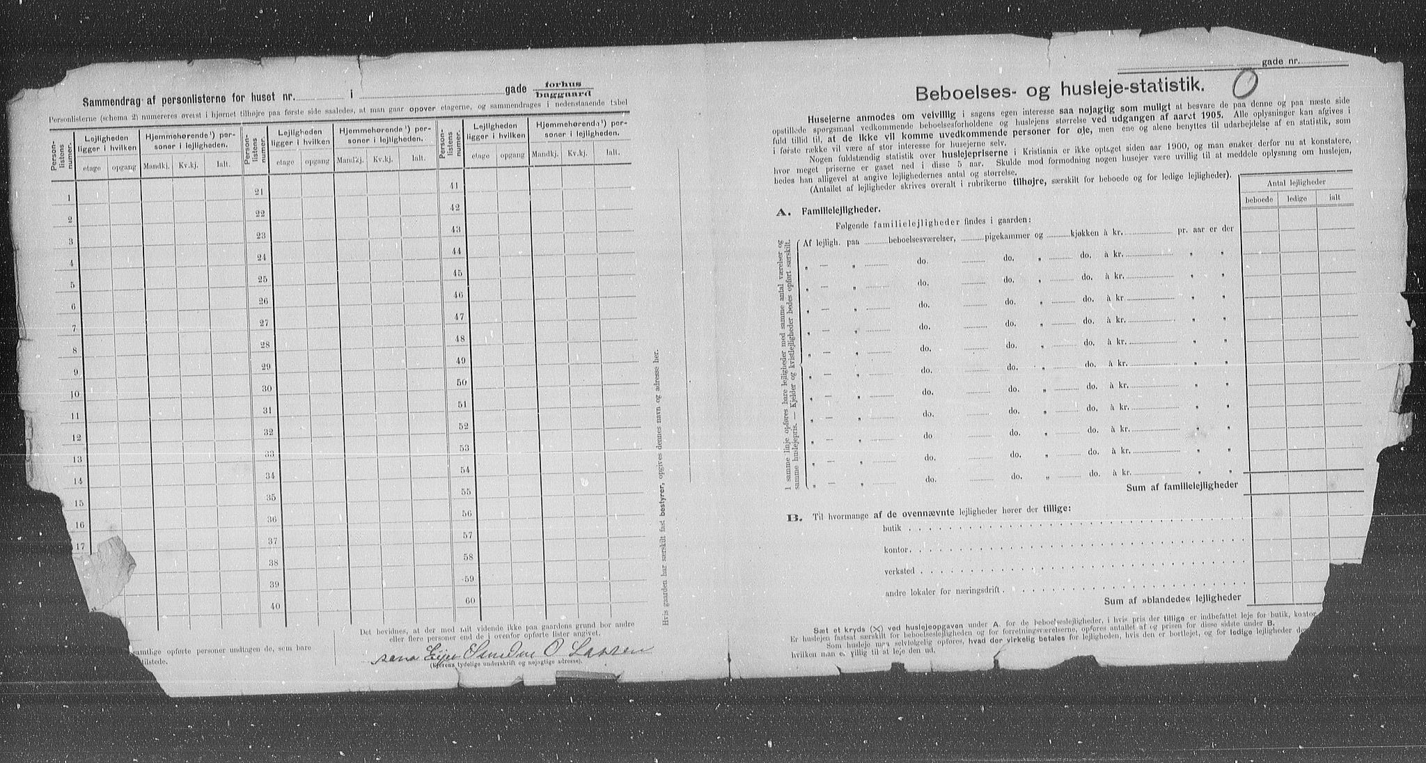 OBA, Municipal Census 1905 for Kristiania, 1905, p. 63781