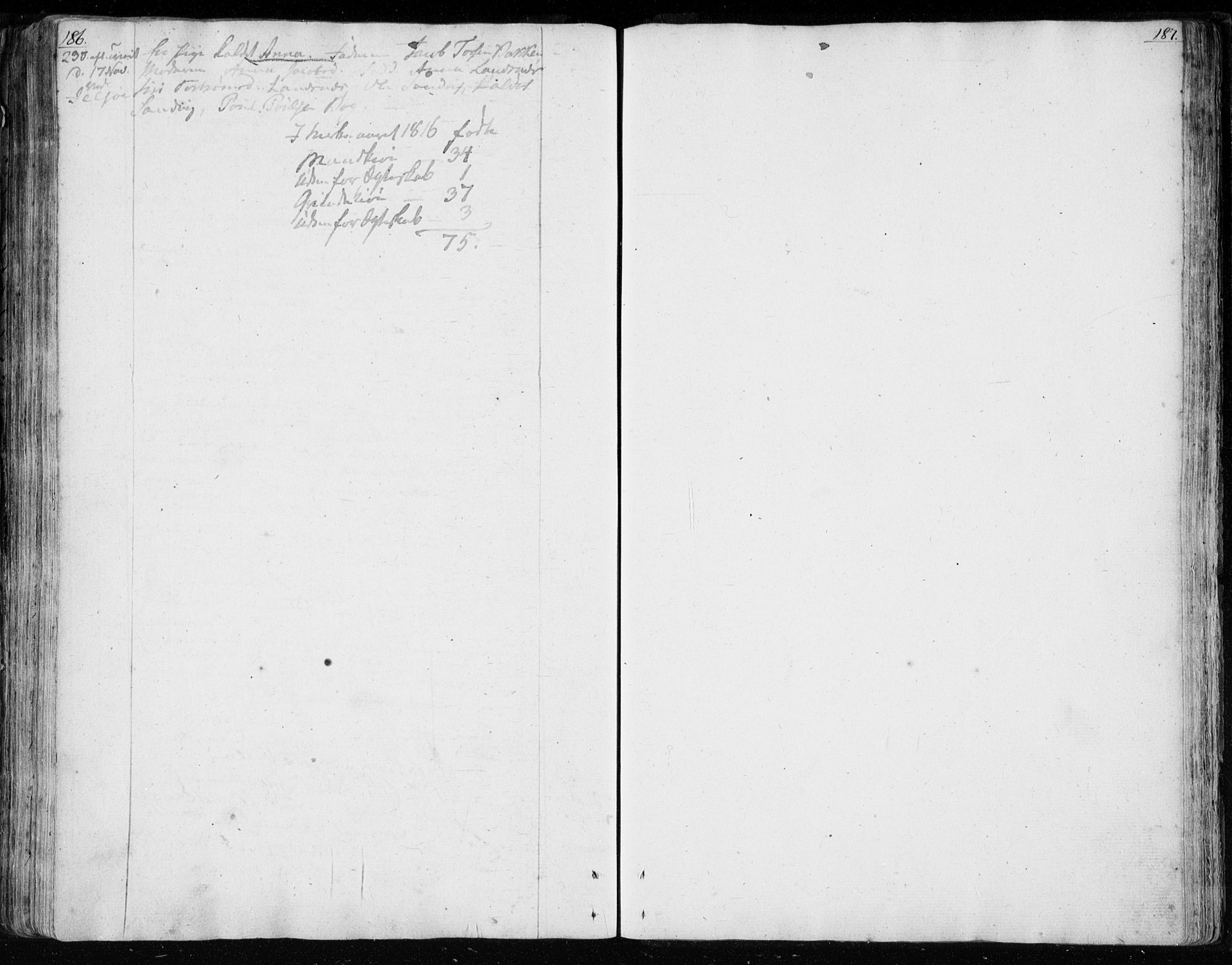 Jelsa sokneprestkontor, AV/SAST-A-101842/01/IV: Parish register (official) no. A 4, 1796-1816, p. 186-187