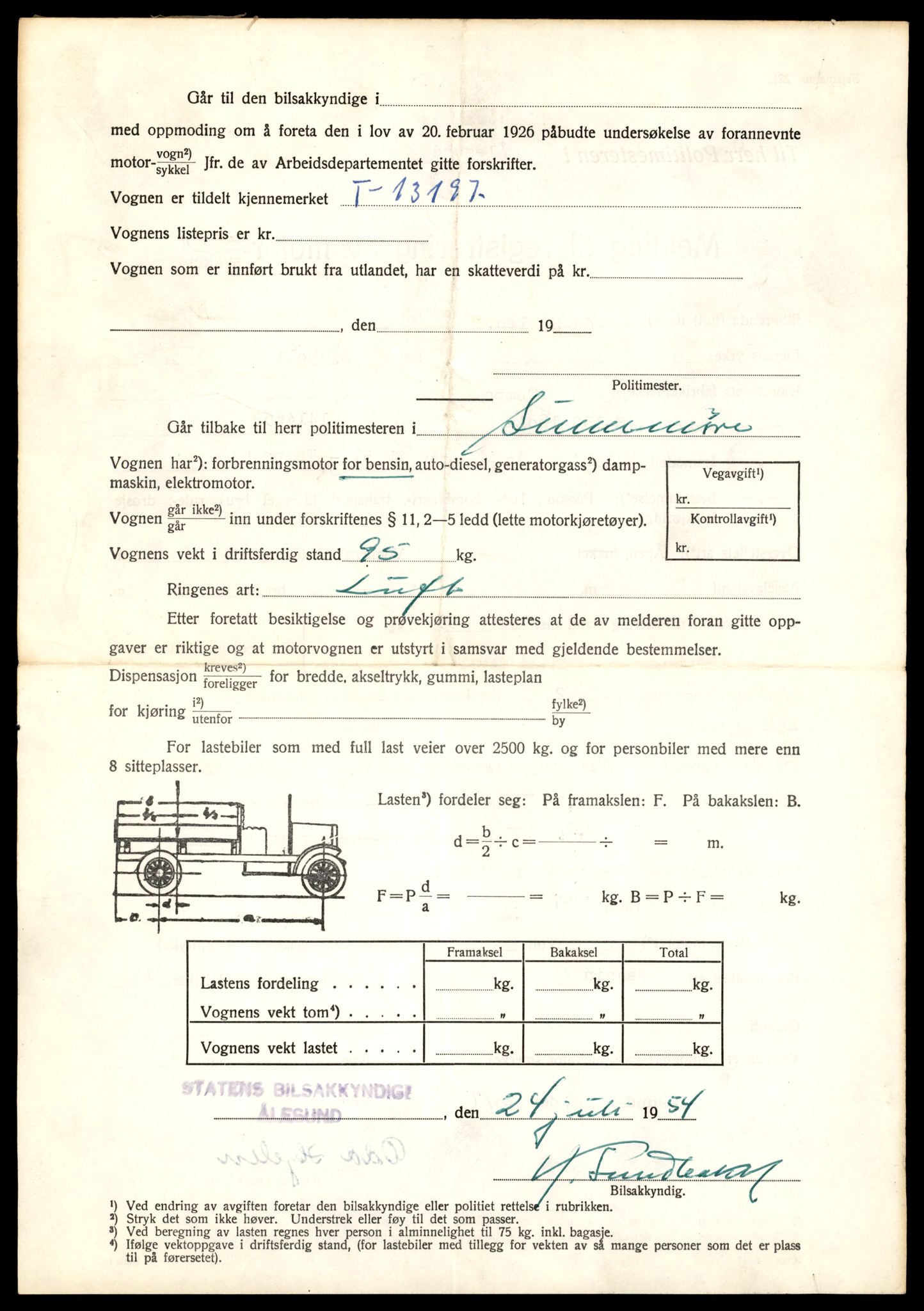 Møre og Romsdal vegkontor - Ålesund trafikkstasjon, AV/SAT-A-4099/F/Fe/L0038: Registreringskort for kjøretøy T 13180 - T 13360, 1927-1998, p. 272