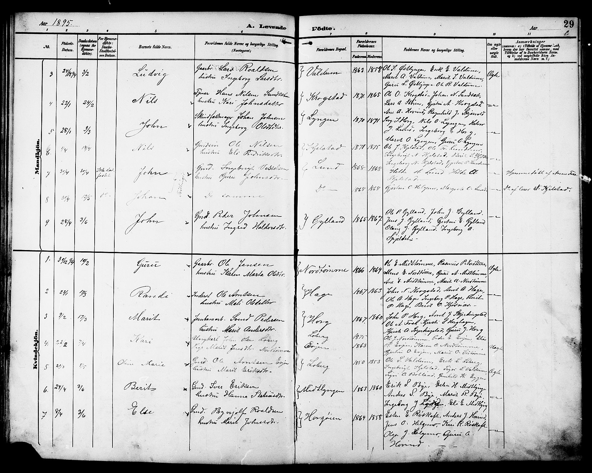 Ministerialprotokoller, klokkerbøker og fødselsregistre - Sør-Trøndelag, SAT/A-1456/692/L1111: Parish register (copy) no. 692C06, 1890-1904, p. 29