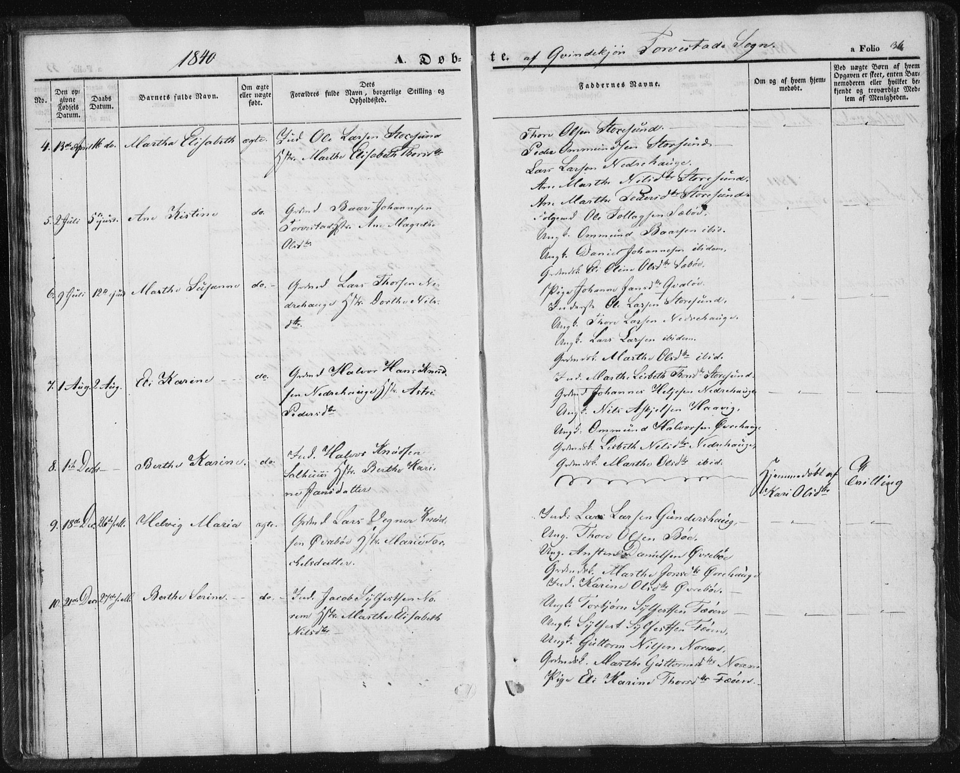 Torvastad sokneprestkontor, AV/SAST-A -101857/H/Ha/Haa/L0005: Parish register (official) no. A 5, 1836-1847, p. 36