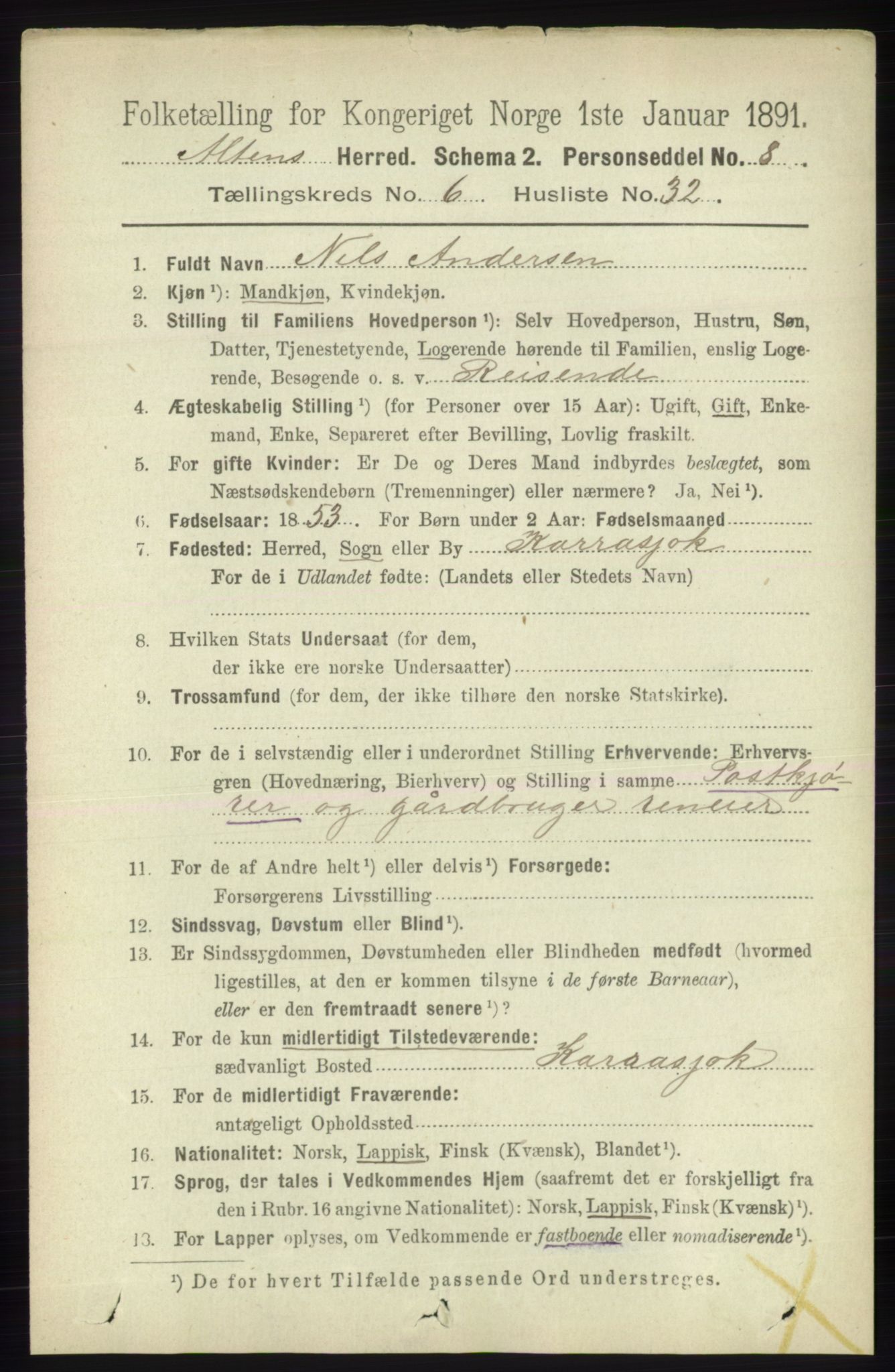 RA, 1891 census for 2012 Alta, 1891, p. 2035