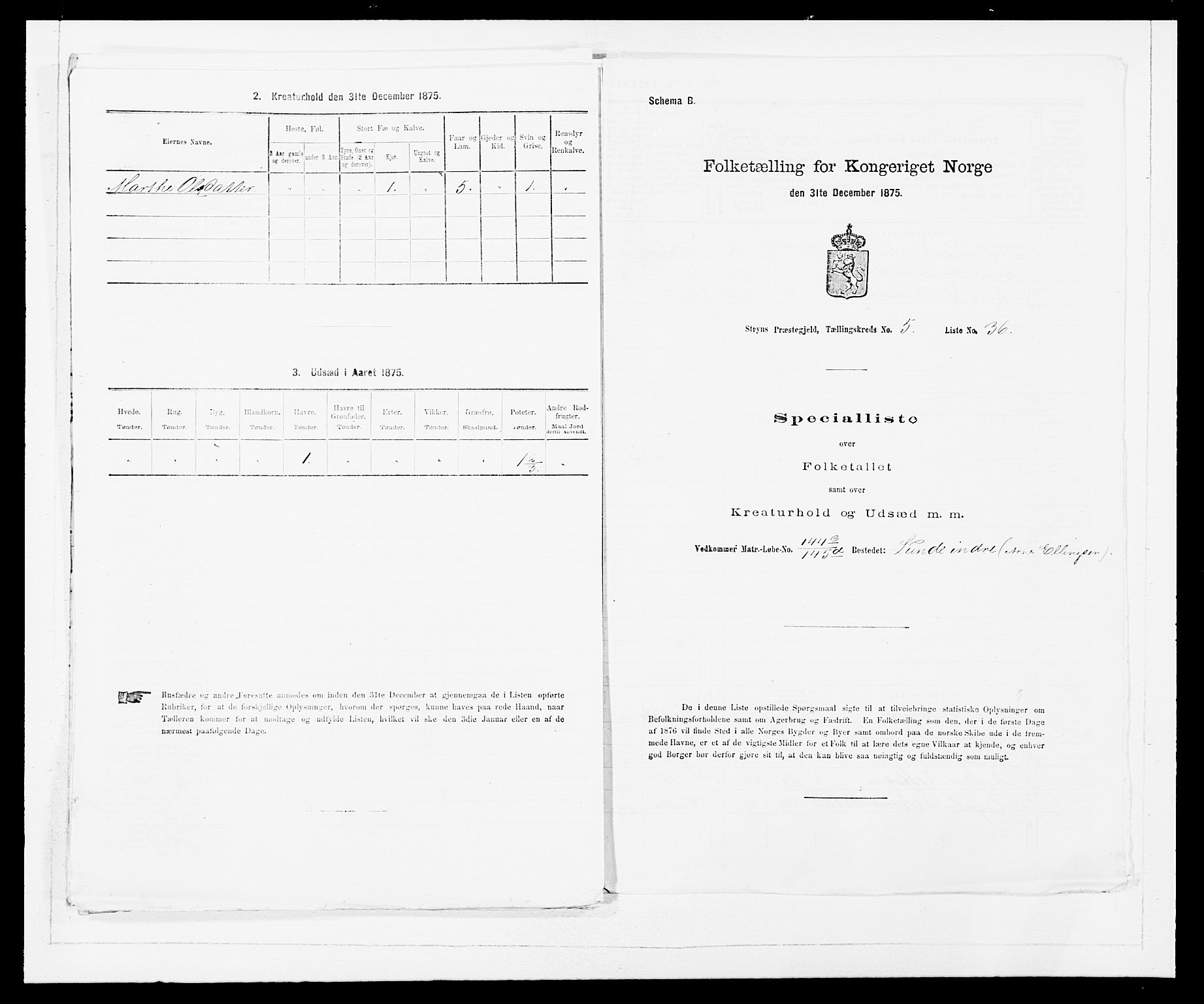 SAB, 1875 Census for 1448P Stryn, 1875, p. 391