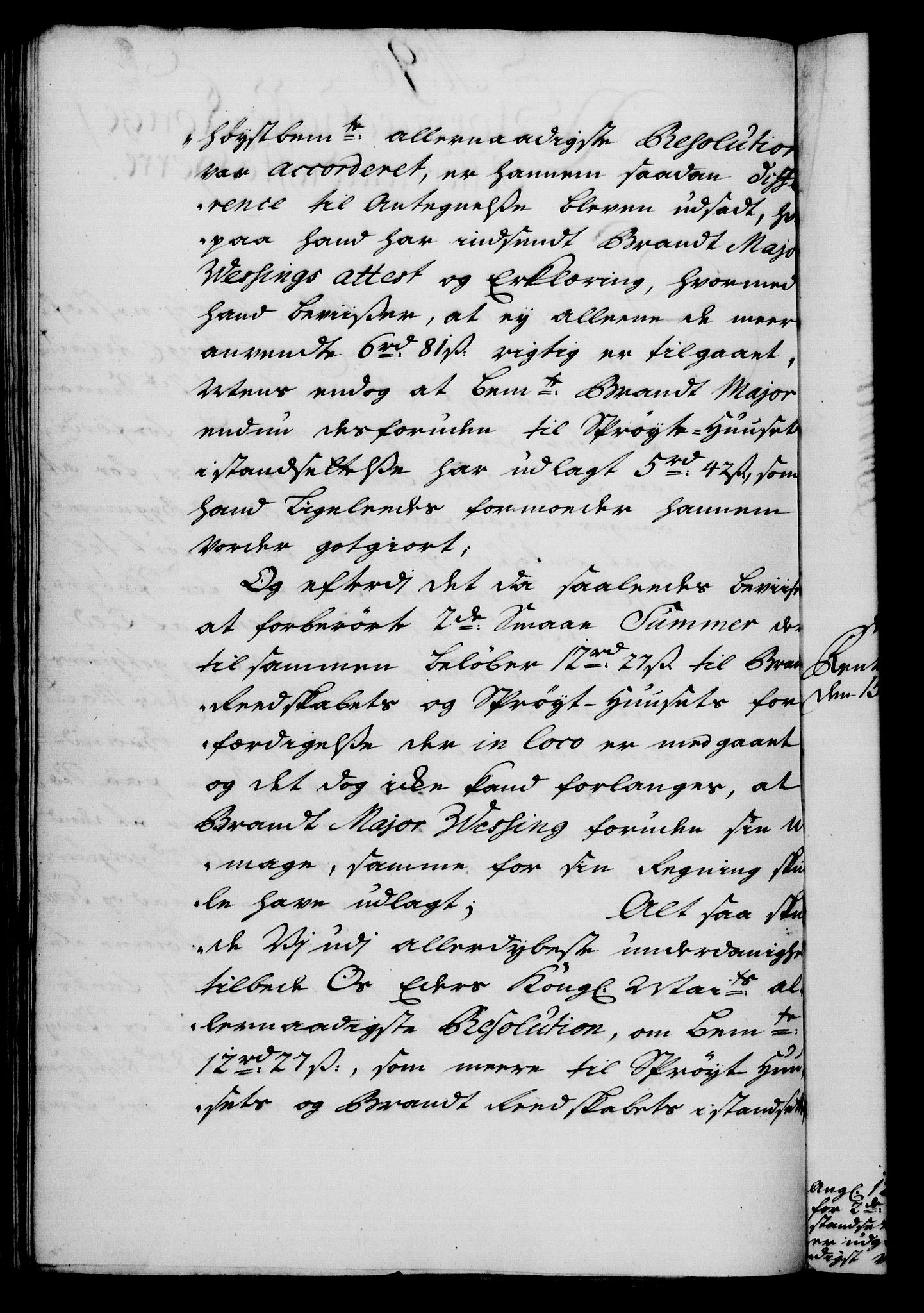 Rentekammeret, Kammerkanselliet, RA/EA-3111/G/Gf/Gfa/L0021: Norsk relasjons- og resolusjonsprotokoll (merket RK 52.21), 1738, p. 532