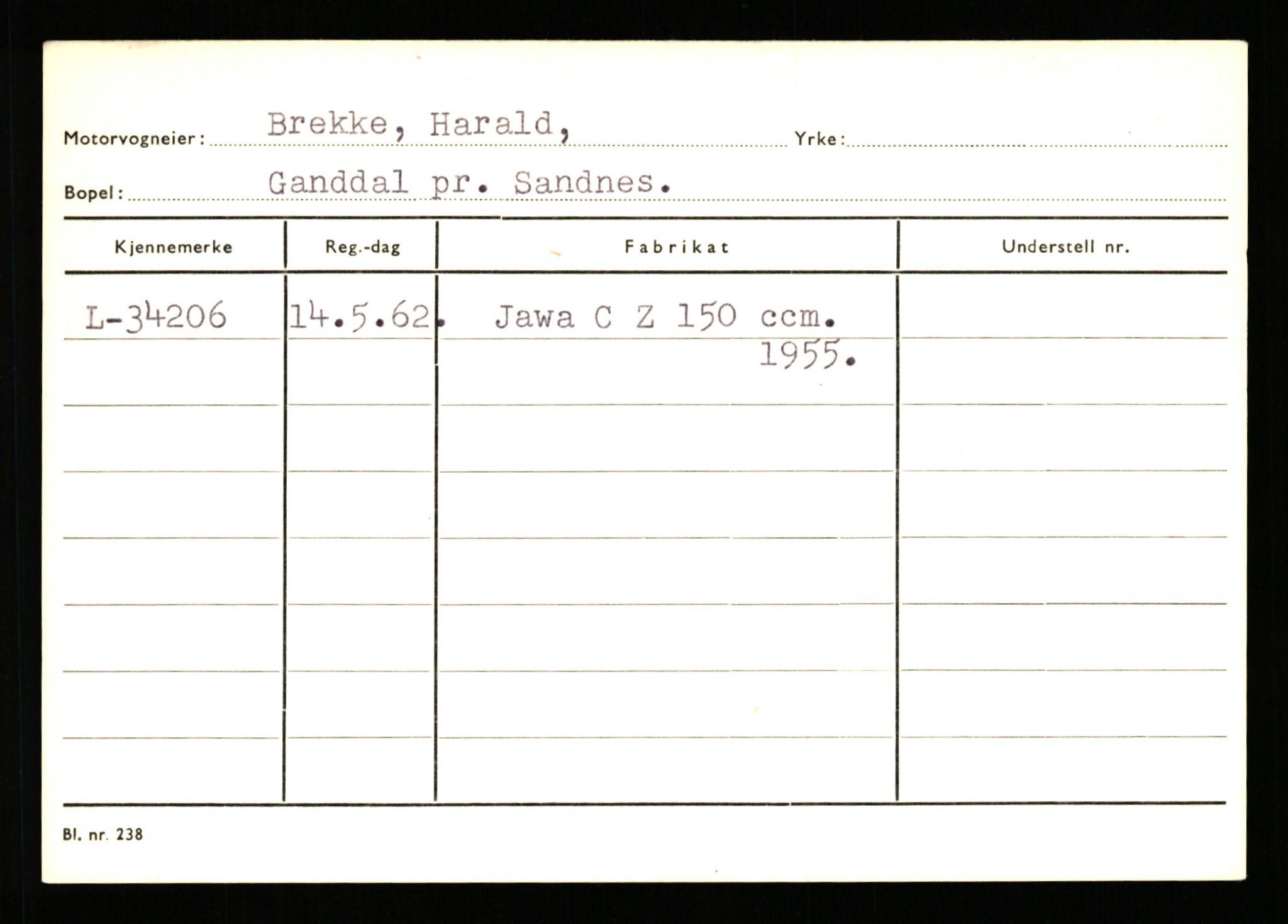 Stavanger trafikkstasjon, AV/SAST-A-101942/0/G/L0005: Registreringsnummer: 23000 - 34245, 1930-1971, p. 3482