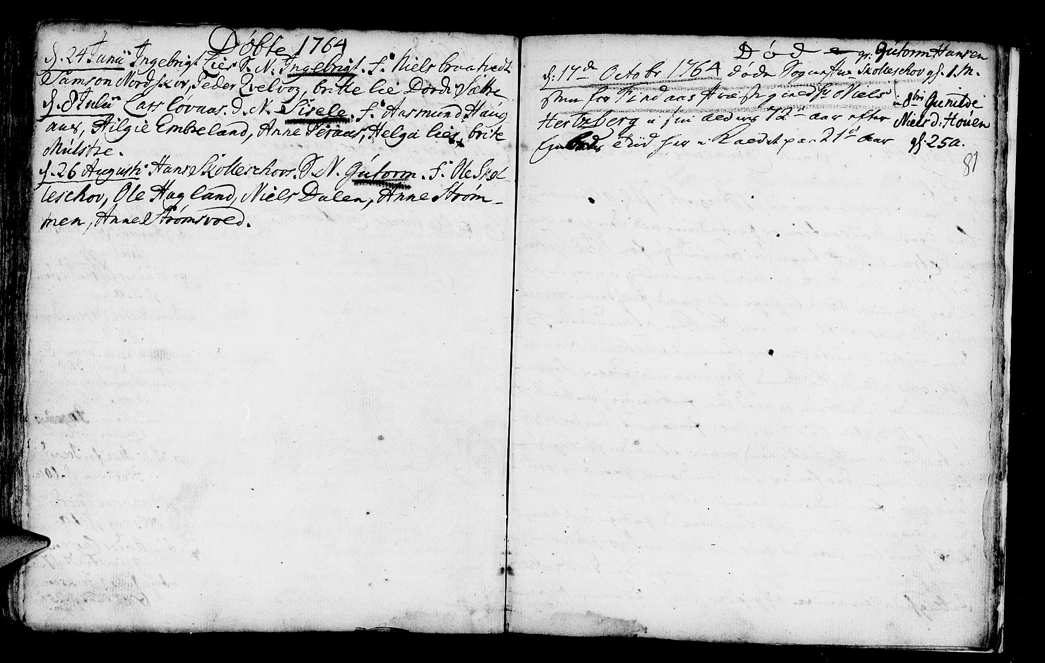 Finnås sokneprestembete, AV/SAB-A-99925/H/Ha/Haa/Haaa/L0002: Parish register (official) no. A 2, 1744-1764, p. 81