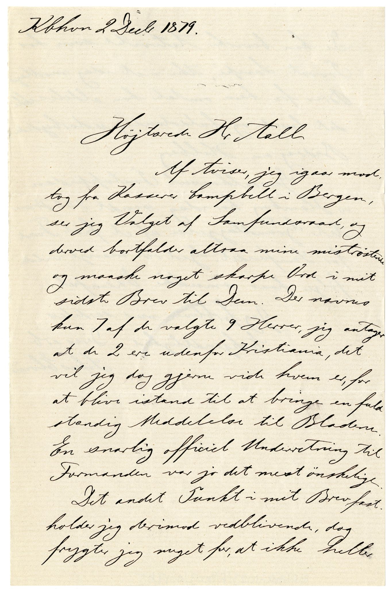 Diderik Maria Aalls brevsamling, NF/Ark-1023/F/L0003: D.M. Aalls brevsamling. D - G, 1797-1889