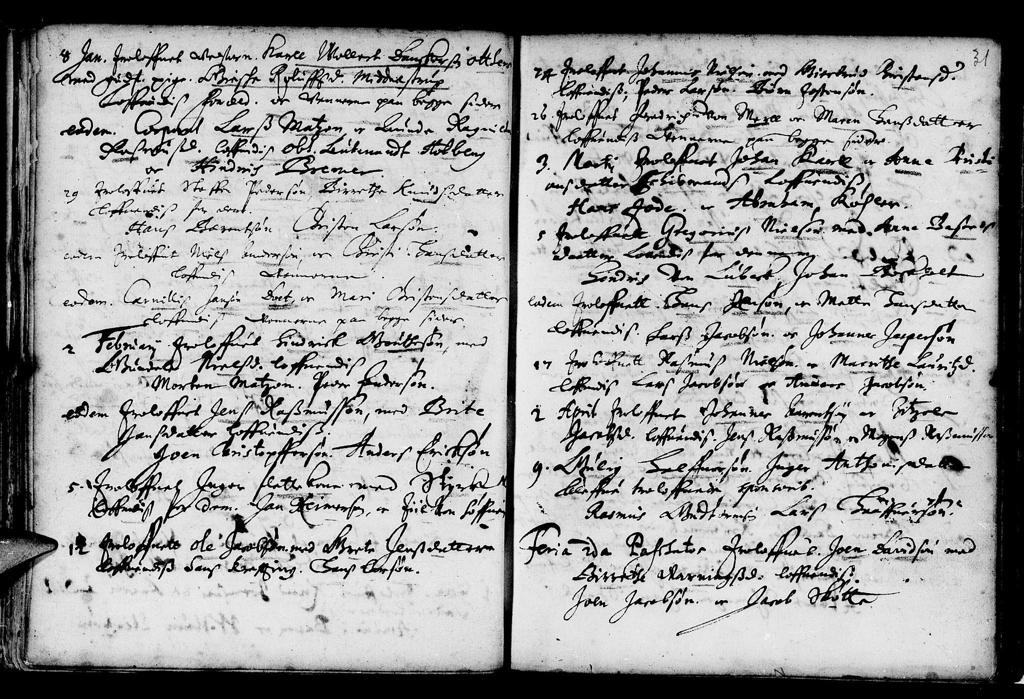 Domkirken sokneprestembete, AV/SAB-A-74801/H/Haa/L0006: Parish register (official) no. A 6, 1663-1683, p. 31