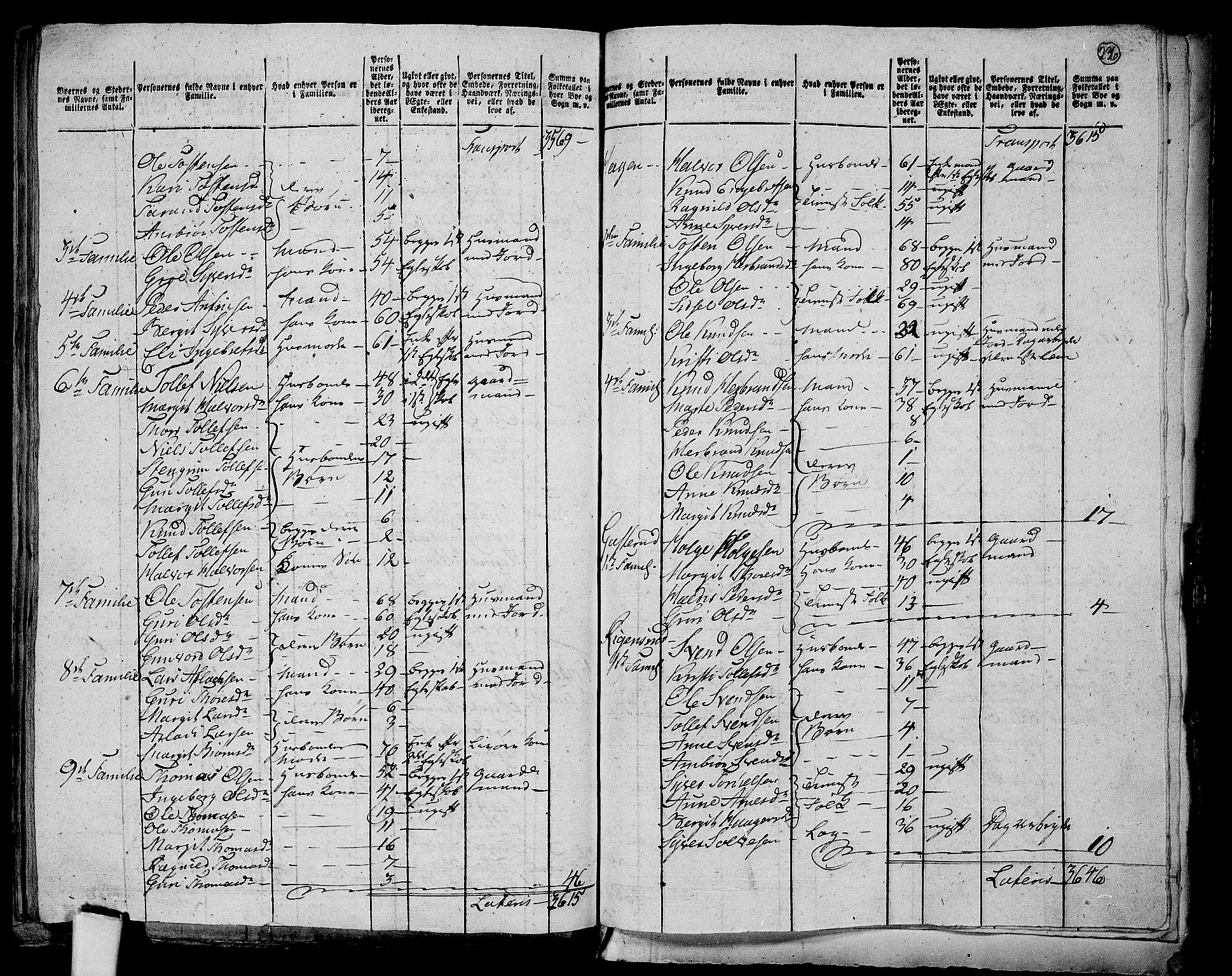 RA, 1801 census for 0619P Ål, 1801, p. 235b-236a