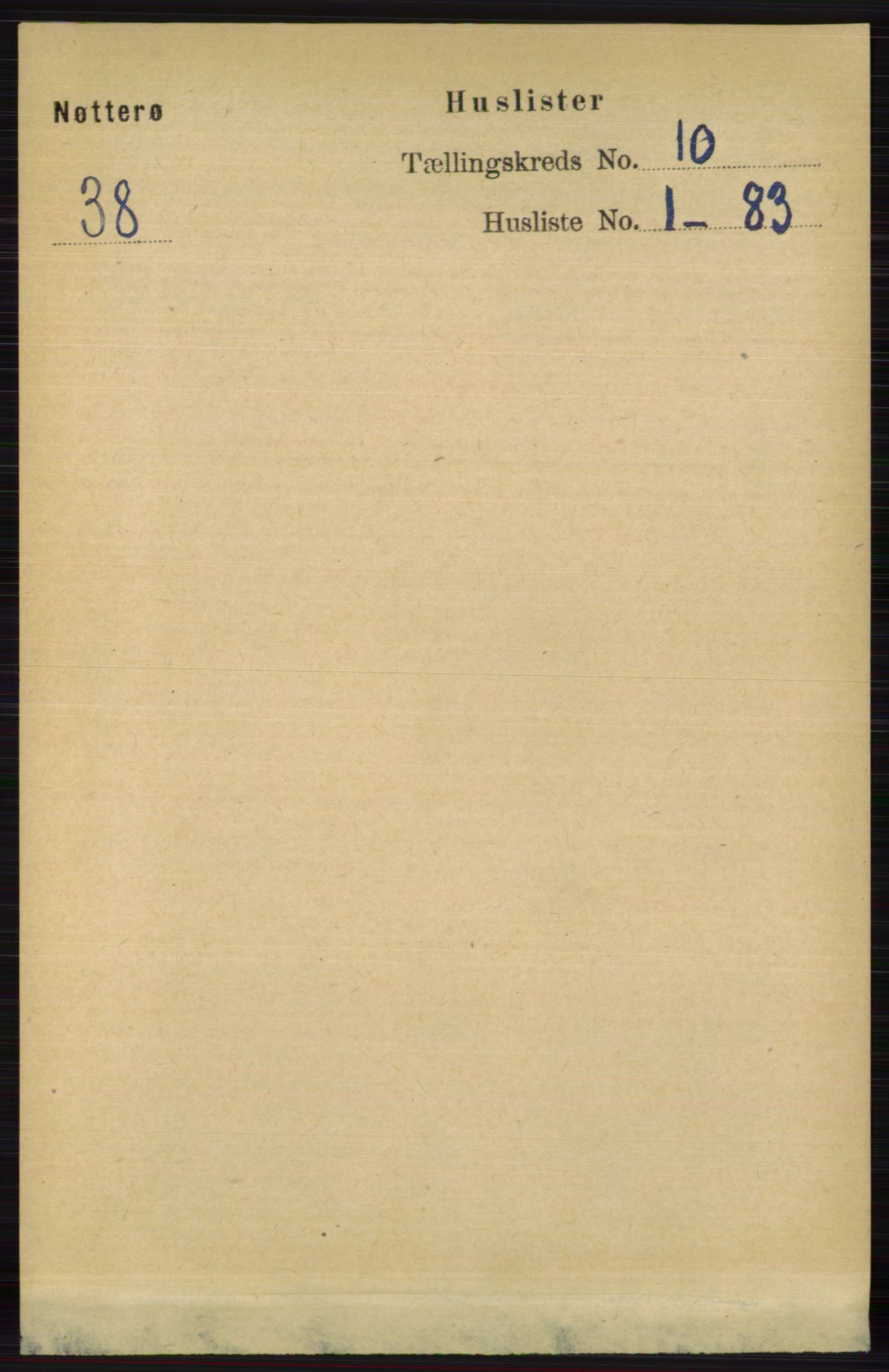 RA, 1891 census for 0722 Nøtterøy, 1891, p. 5109