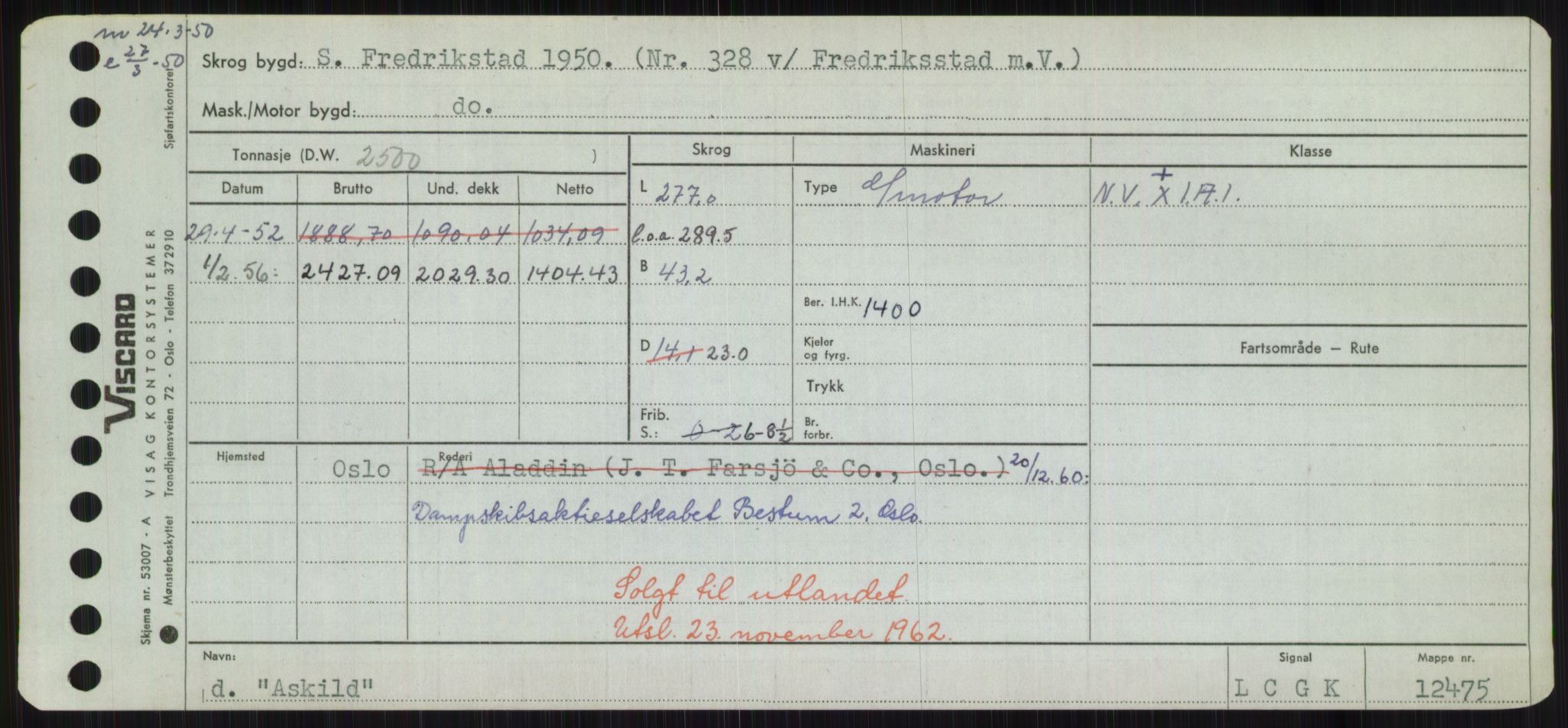 Sjøfartsdirektoratet med forløpere, Skipsmålingen, RA/S-1627/H/Hd/L0002: Fartøy, Apa-Axe, p. 269