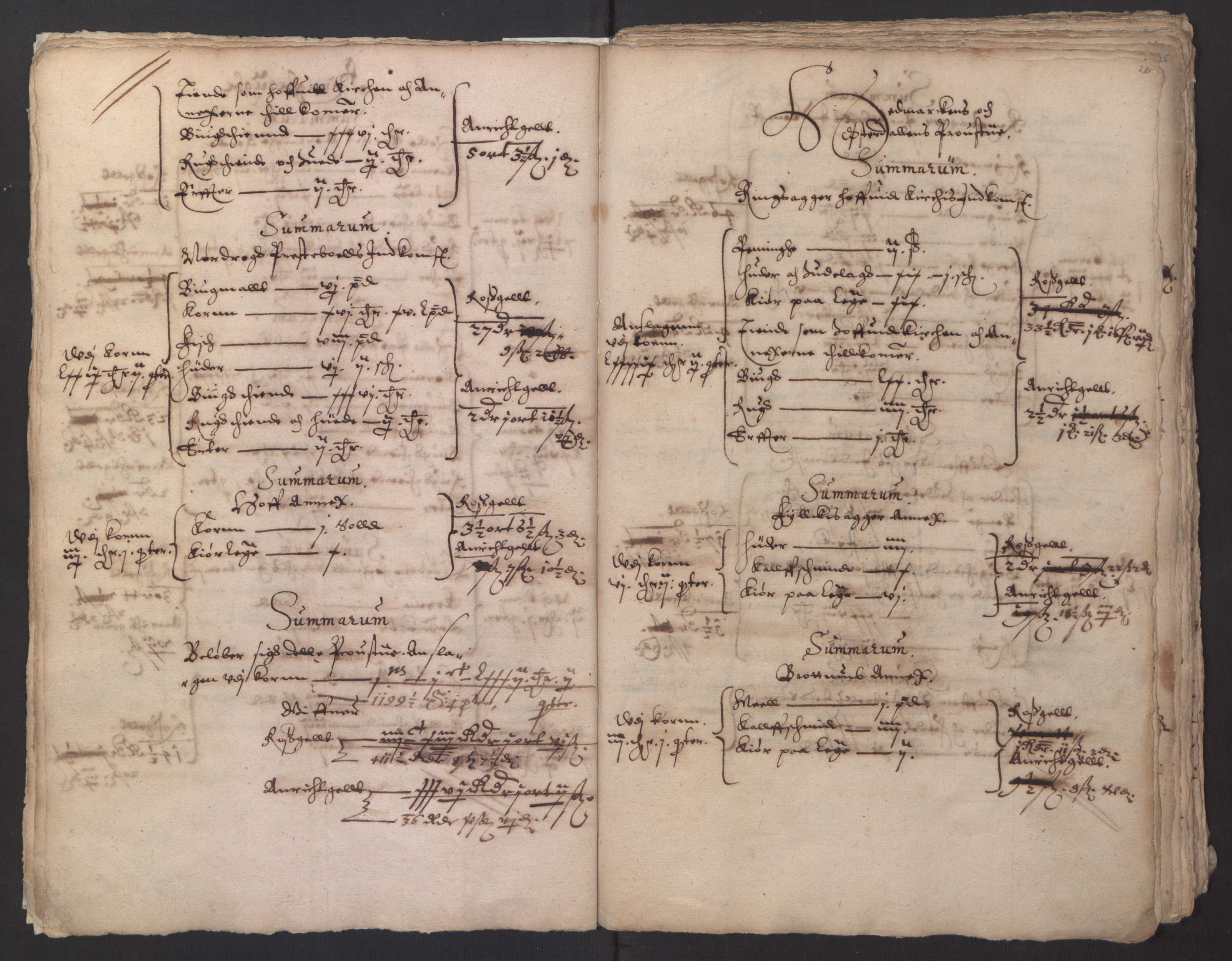 Stattholderembetet 1572-1771, RA/EA-2870/Ek/L0014/0001: Jordebøker til utlikning av rosstjeneste 1624-1626: / Kirke- og prestebolsinntekter i Oslo og Hamar bispedømme, 1625-1626, p. 22