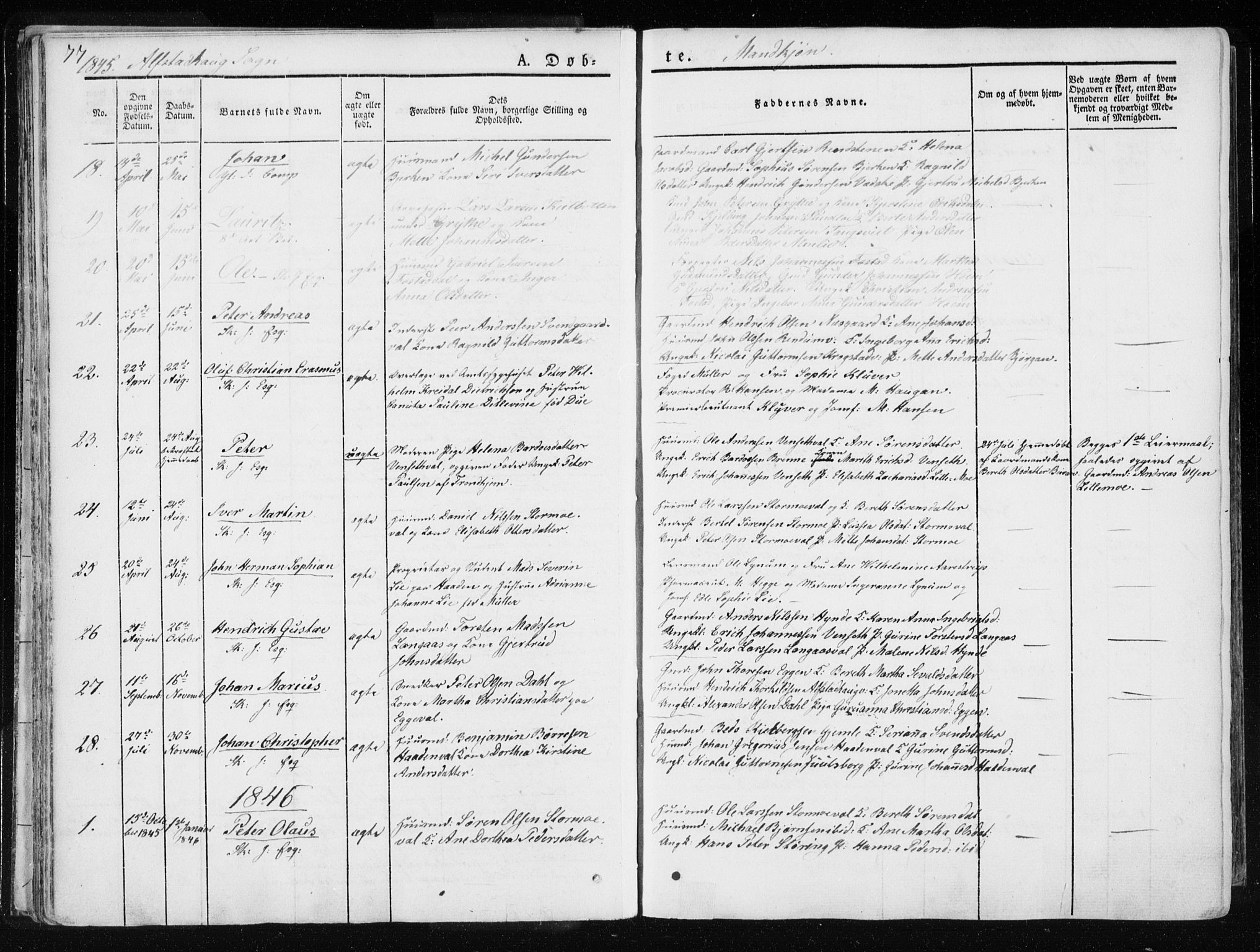 Ministerialprotokoller, klokkerbøker og fødselsregistre - Nord-Trøndelag, SAT/A-1458/717/L0154: Parish register (official) no. 717A06 /1, 1836-1849, p. 77