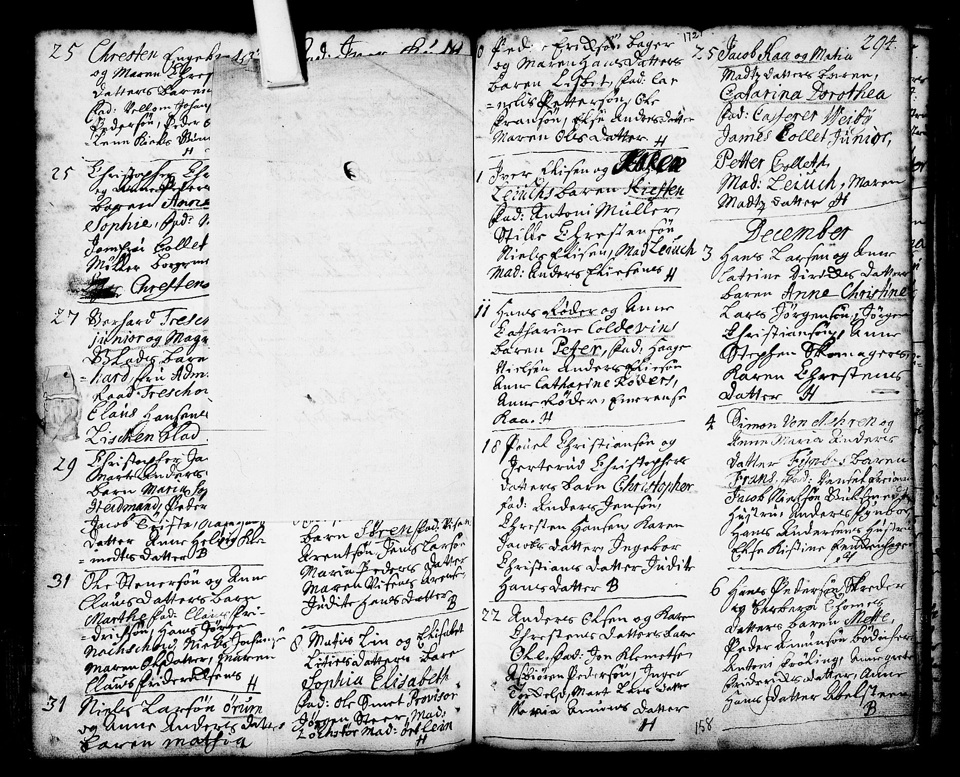 Oslo domkirke Kirkebøker, AV/SAO-A-10752/F/Fa/L0002: Parish register (official) no. 2, 1705-1730, p. 294