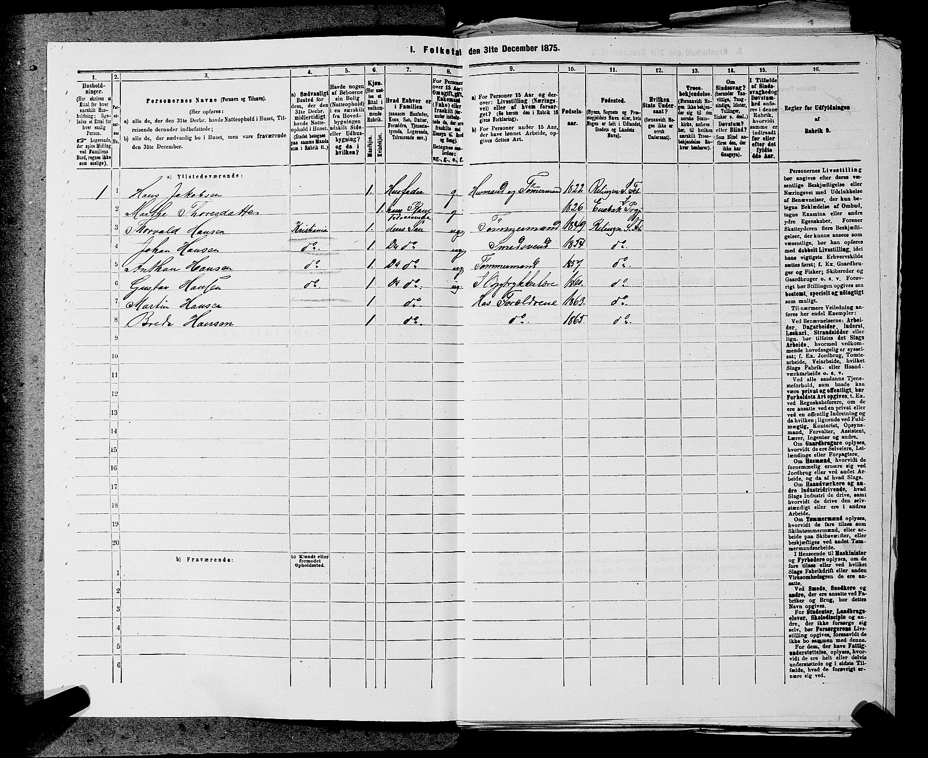 RA, 1875 census for 0227P Fet, 1875, p. 1450