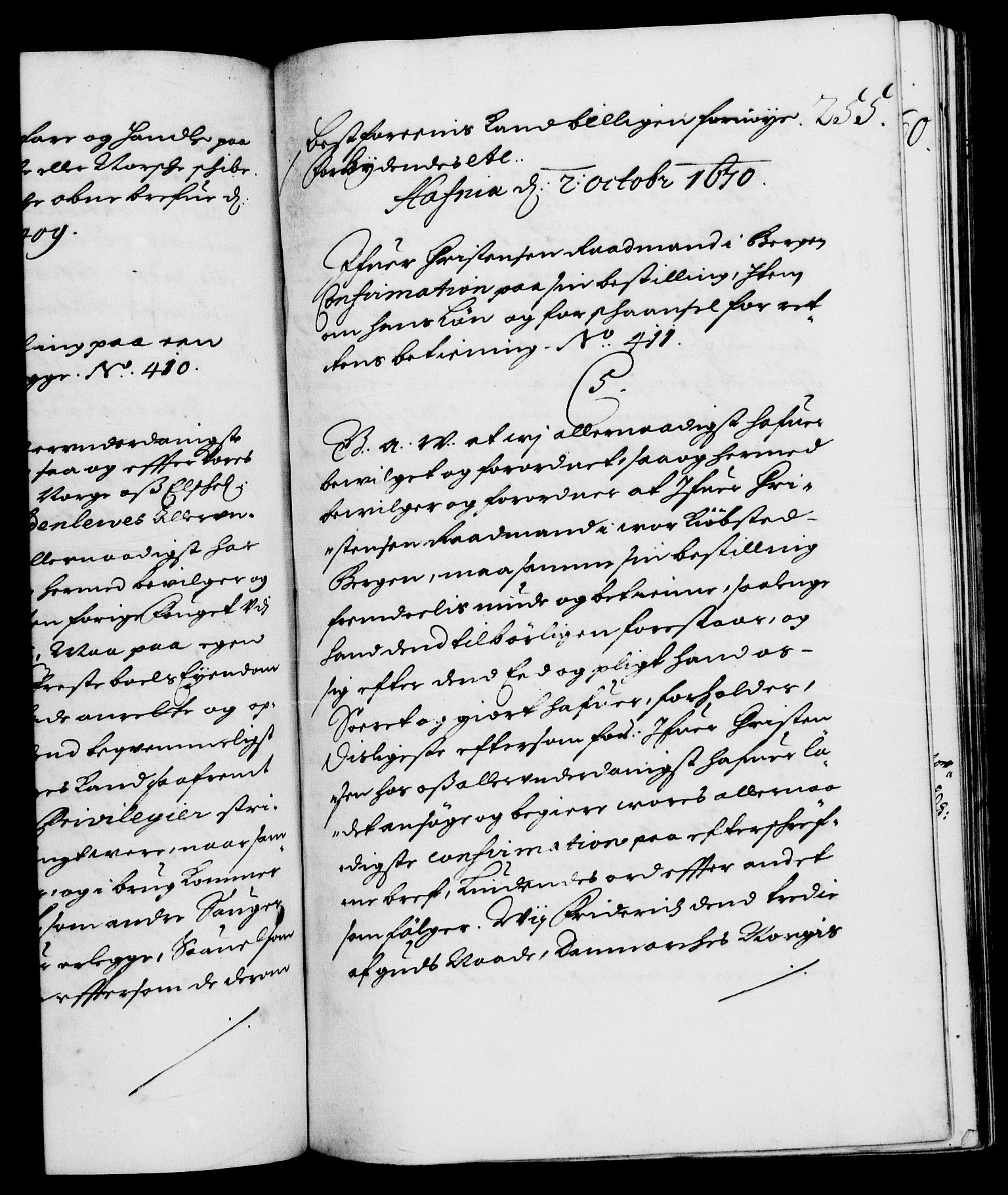 Danske Kanselli 1572-1799, RA/EA-3023/F/Fc/Fca/Fcaa/L0011: Norske registre (mikrofilm), 1670-1673, p. 255a