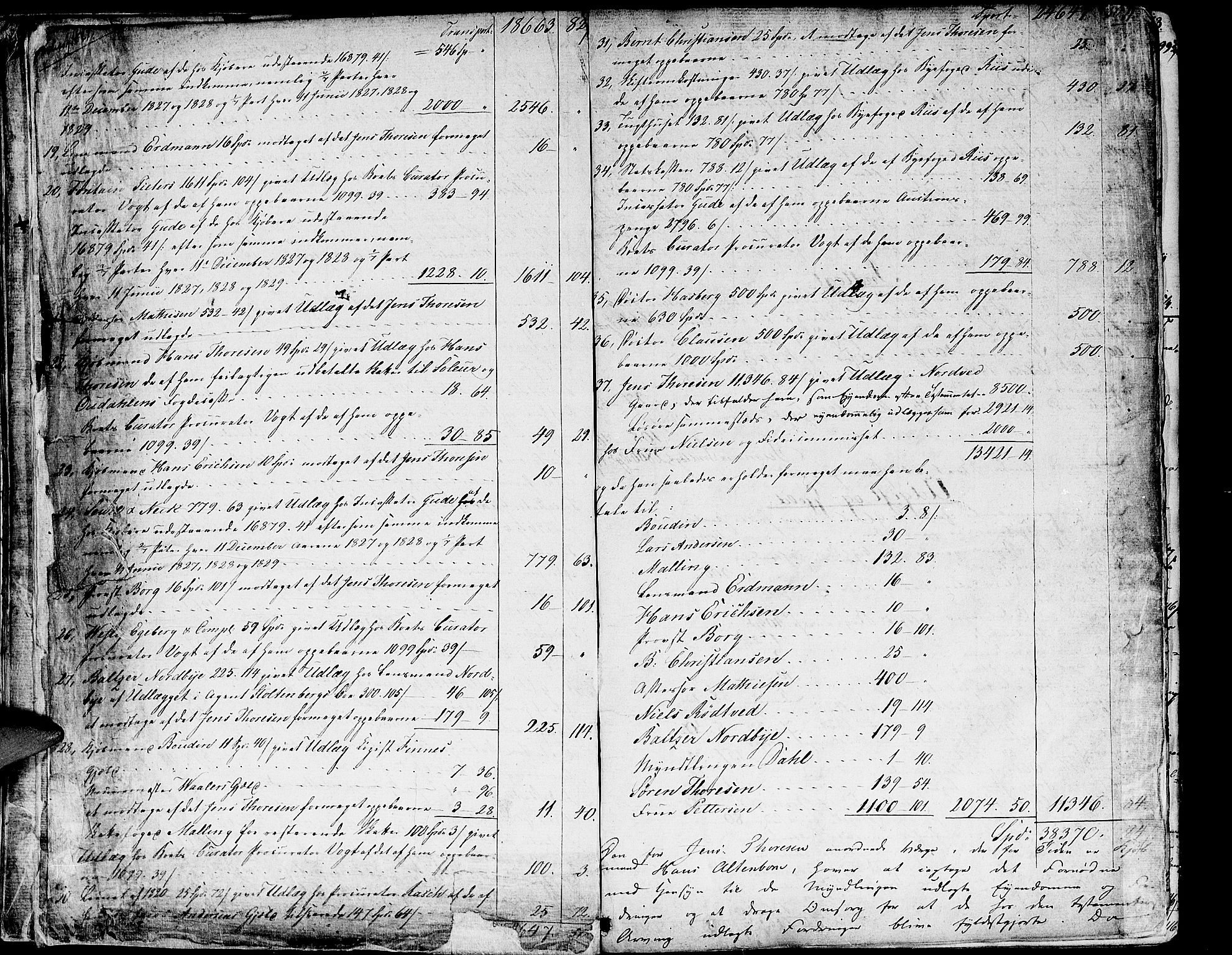 Oslo skifterett, AV/SAO-A-10383/H/Hd/Hda/L0001a: Skifteutlodningsprotokoll, 1827-1839, p. 10b-11a