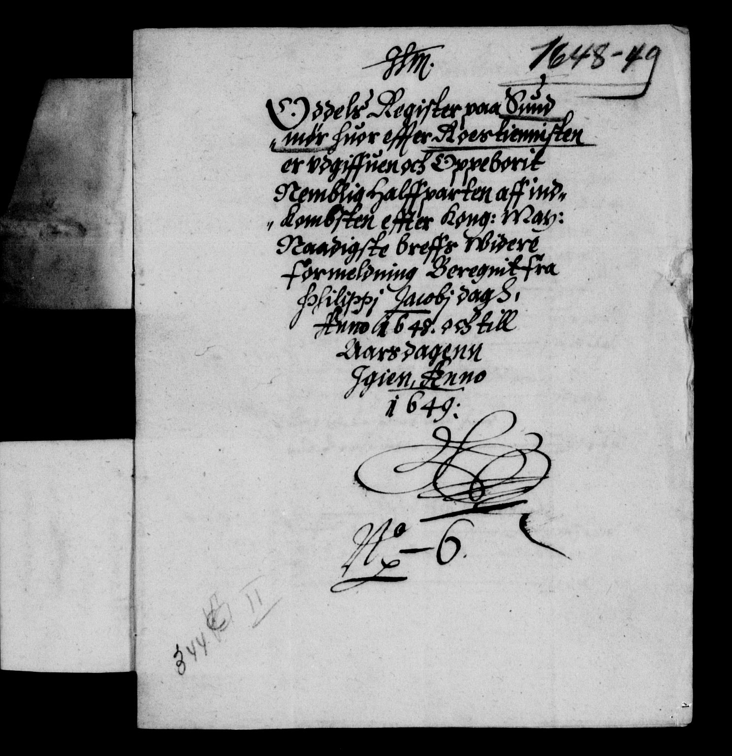 Rentekammeret inntil 1814, Reviderte regnskaper, Lensregnskaper, AV/RA-EA-5023/R/Rb/Rbt/L0113: Bergenhus len, 1648-1650