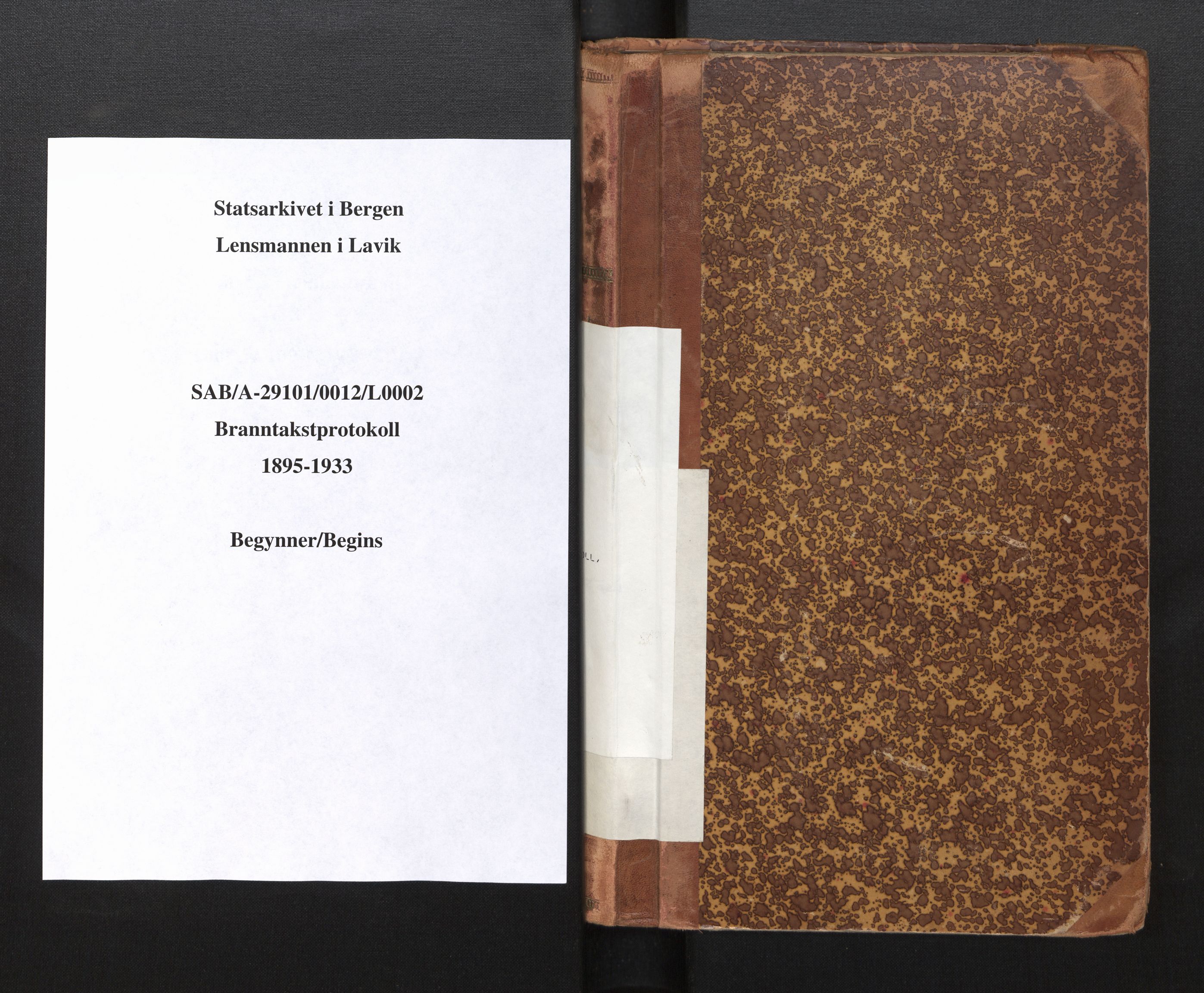 Lensmannen i Lavik, SAB/A-29101/0012/L0002: Branntakstprotokoll, skjematakst, 1895-1933