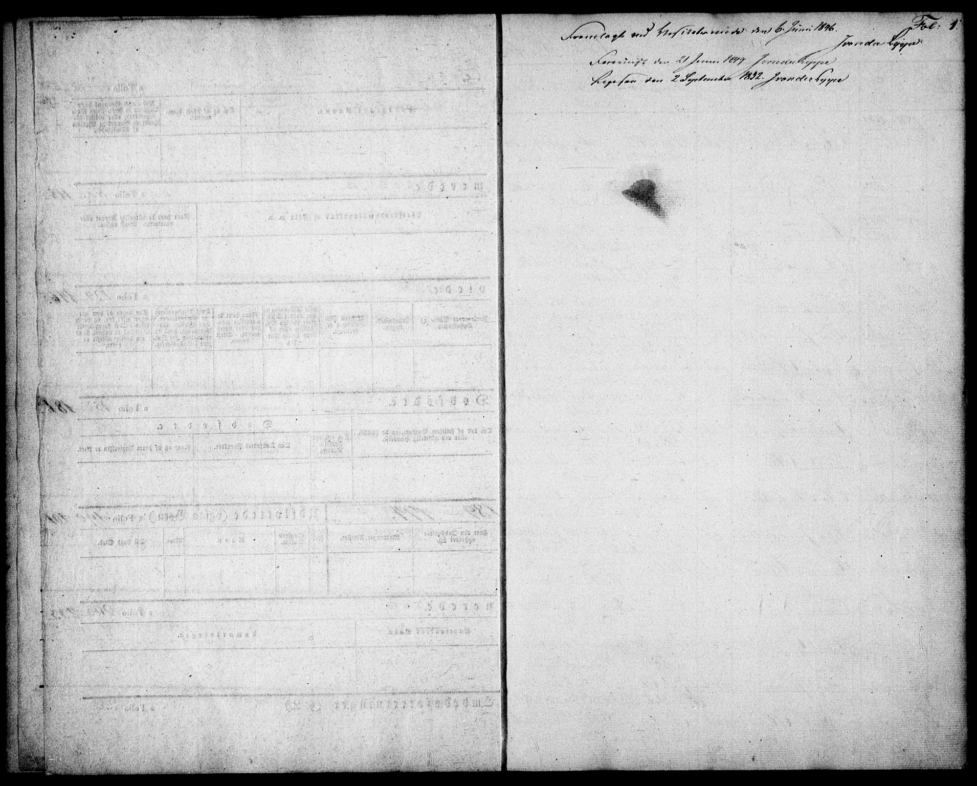 Gjerstad sokneprestkontor, SAK/1111-0014/F/Fa/Faa/L0006: Parish register (official) no. A 6, 1841-1857, p. 1