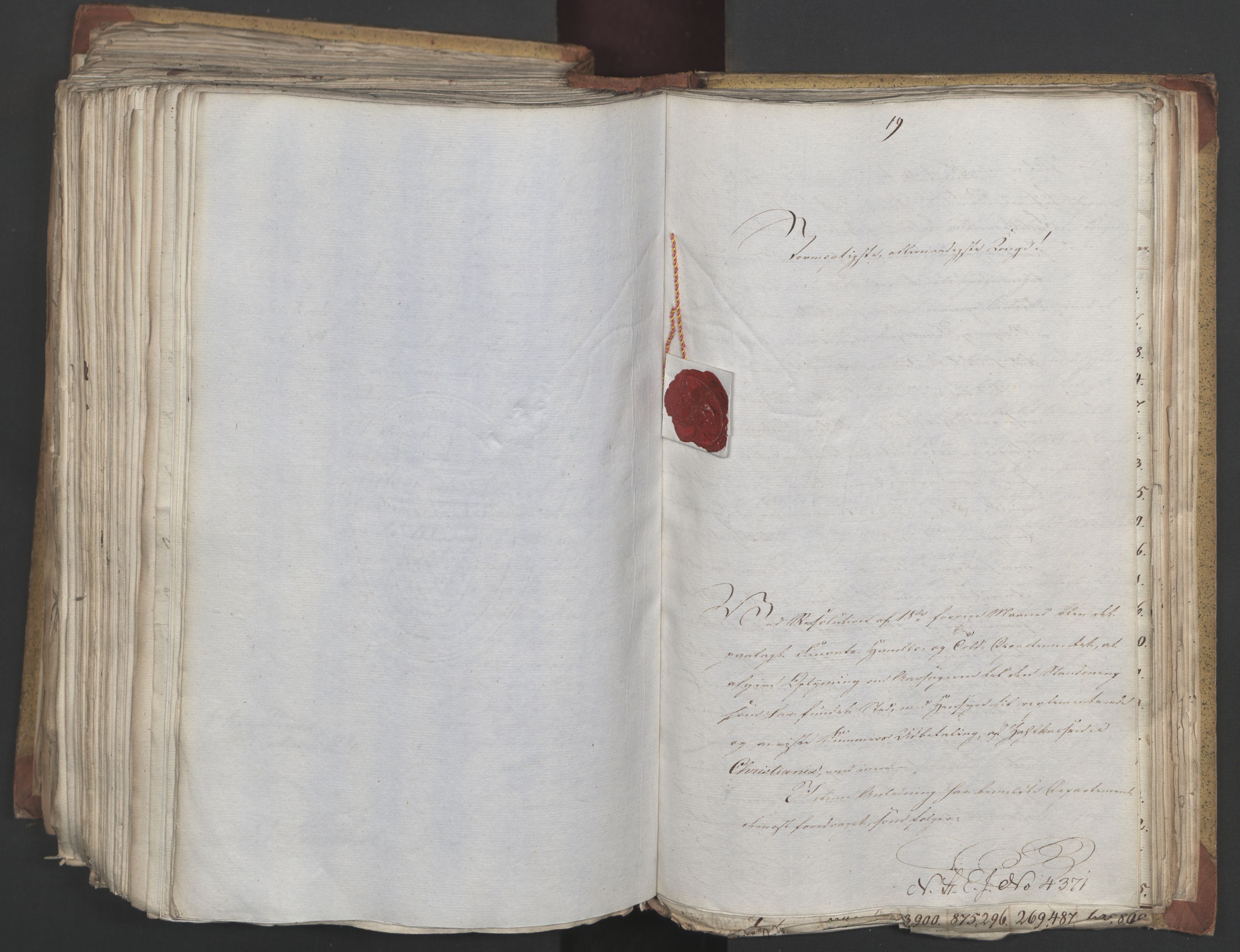 Statsrådsavdelingen i Stockholm, AV/RA-S-1003/D/Da/L0021: Regjeringsinnstillinger nr. 4233-4398, 1820, p. 437