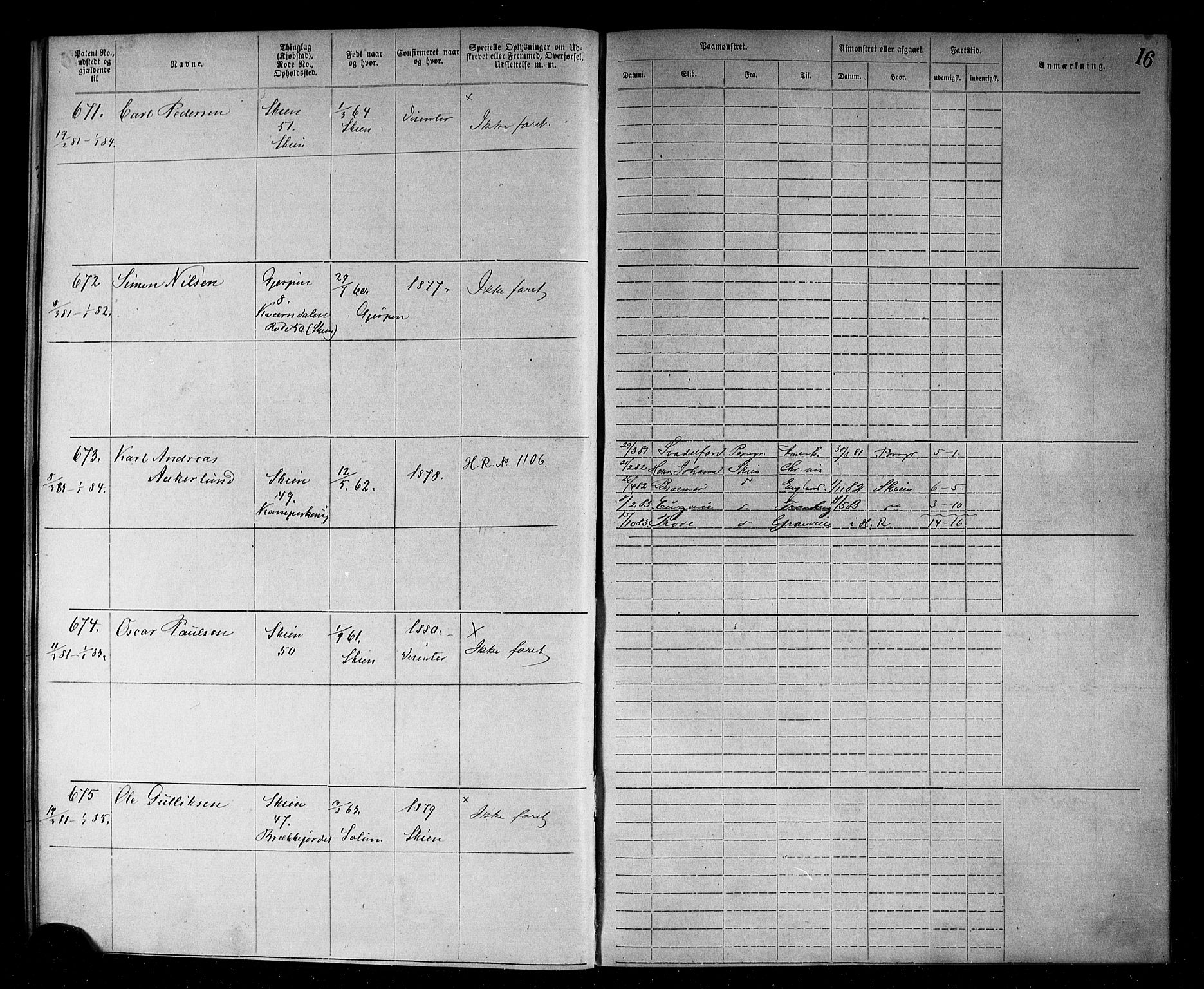 Skien innrulleringskontor, AV/SAKO-A-832/F/Fc/L0003: Annotasjonsrulle, 1879-1899, p. 18