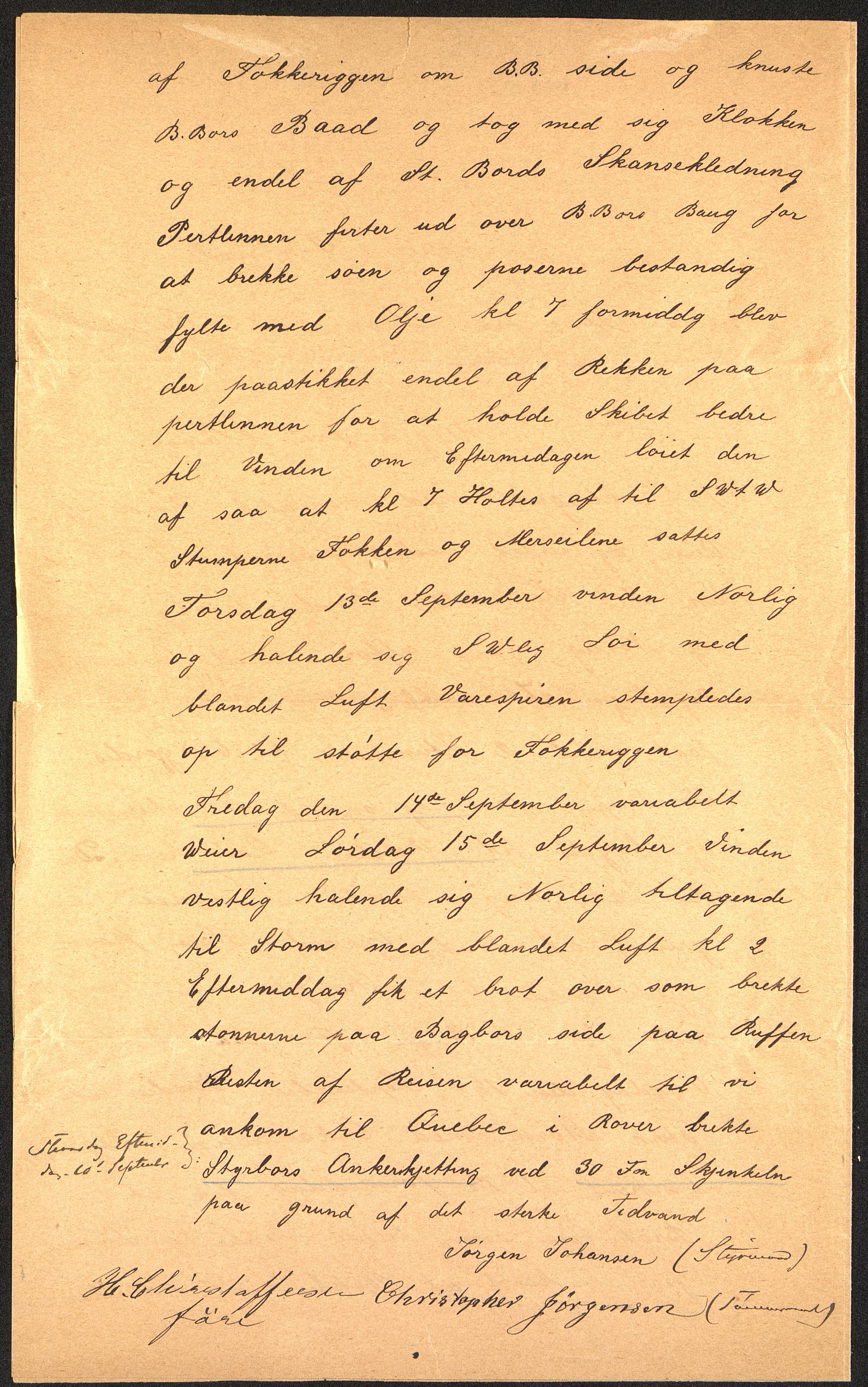 Pa 63 - Østlandske skibsassuranceforening, VEMU/A-1079/G/Ga/L0023/0001: Havaridokumenter / Carl Johan, Titania, Norrøna, Thor, Try, Louise, 1888, p. 41