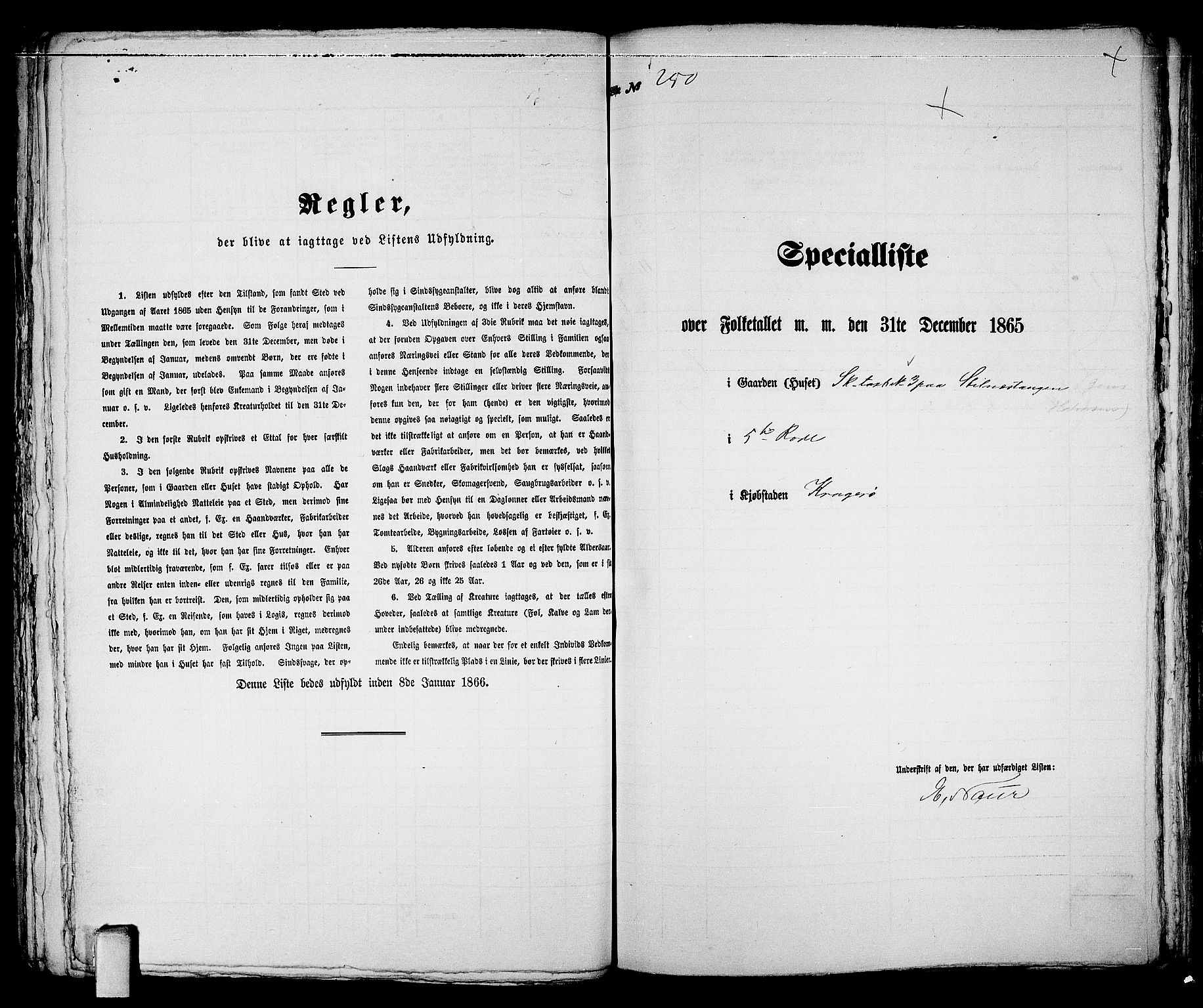 RA, 1865 census for Kragerø/Kragerø, 1865, p. 510