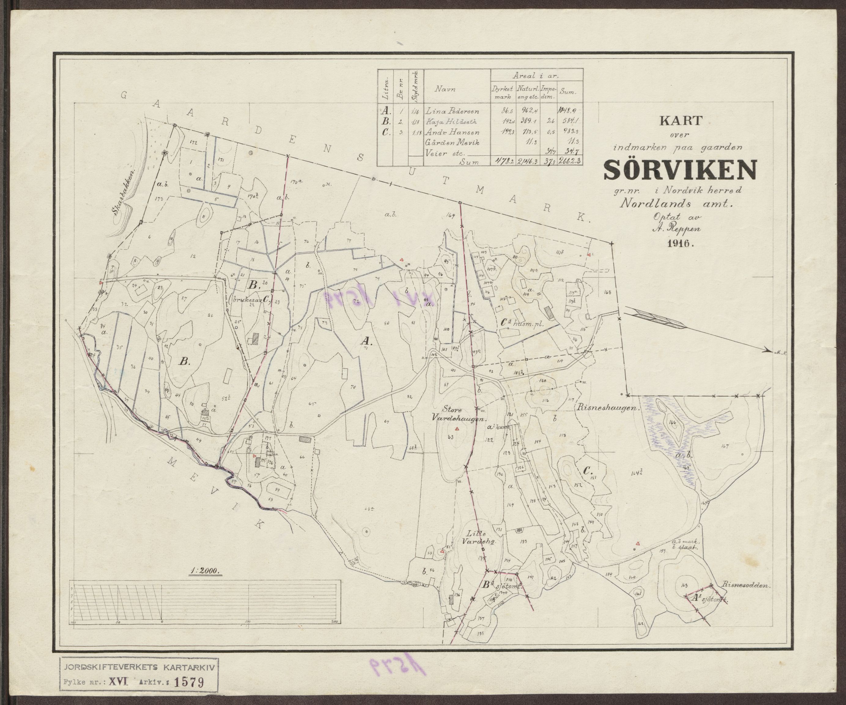 Jordskifteverkets kartarkiv, AV/RA-S-3929/T, 1859-1988, p. 1828