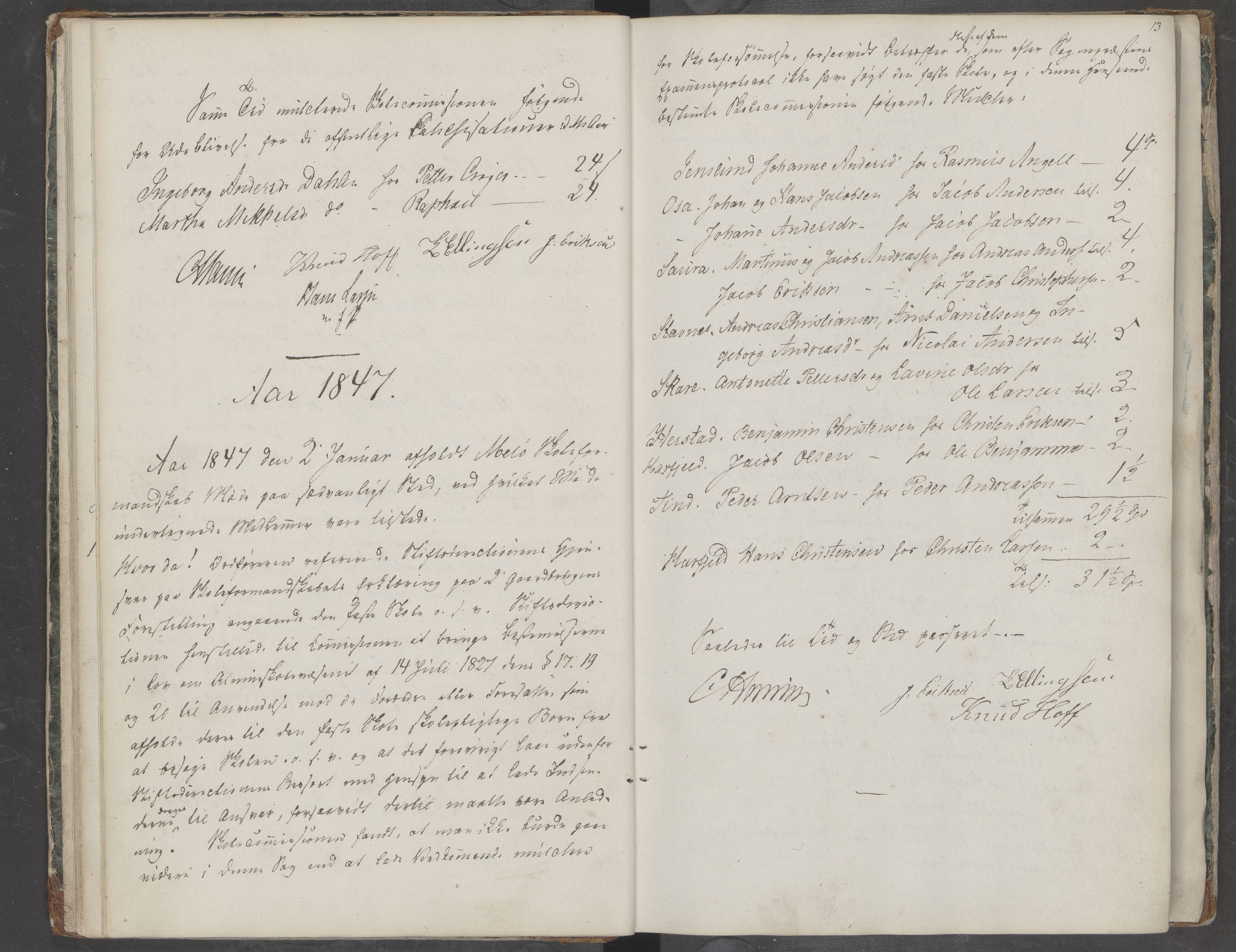 Meløy kommune. Skolestyret, AIN/K-18370.510/100/L0001: Møtebok, 1843-1883, p. 13