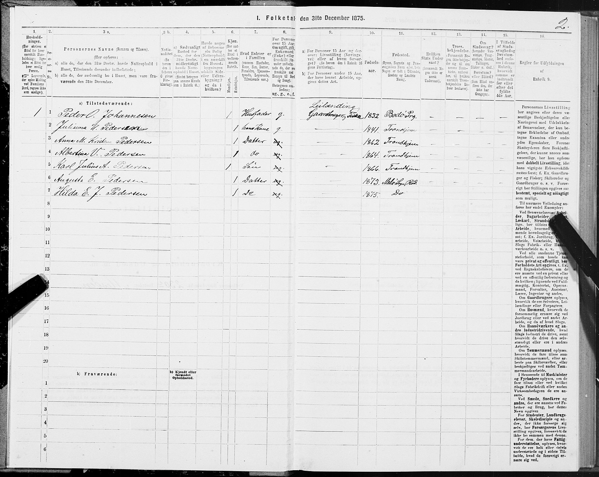 SAT, 1875 census for 1836P Rødøy, 1875, p. 5002