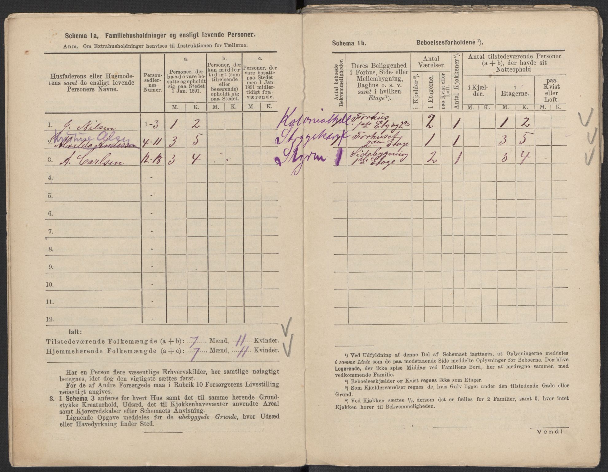 RA, 1891 Census for 1301 Bergen, 1891, p. 8860