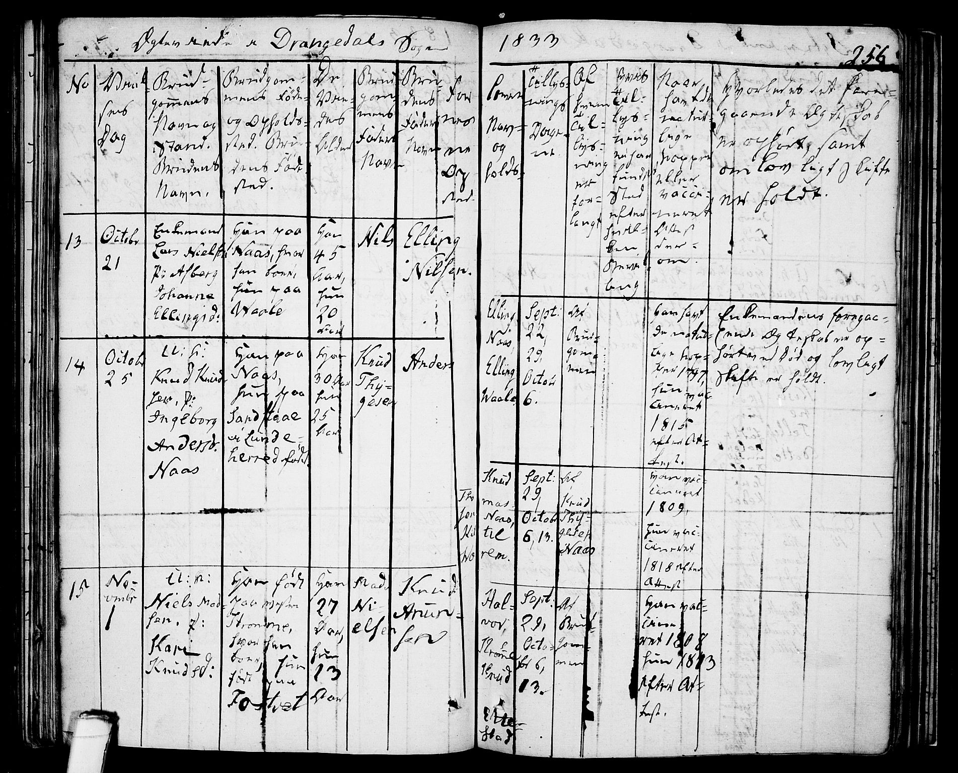 Drangedal kirkebøker, SAKO/A-258/F/Fa/L0006: Parish register (official) no. 6, 1831-1837, p. 256