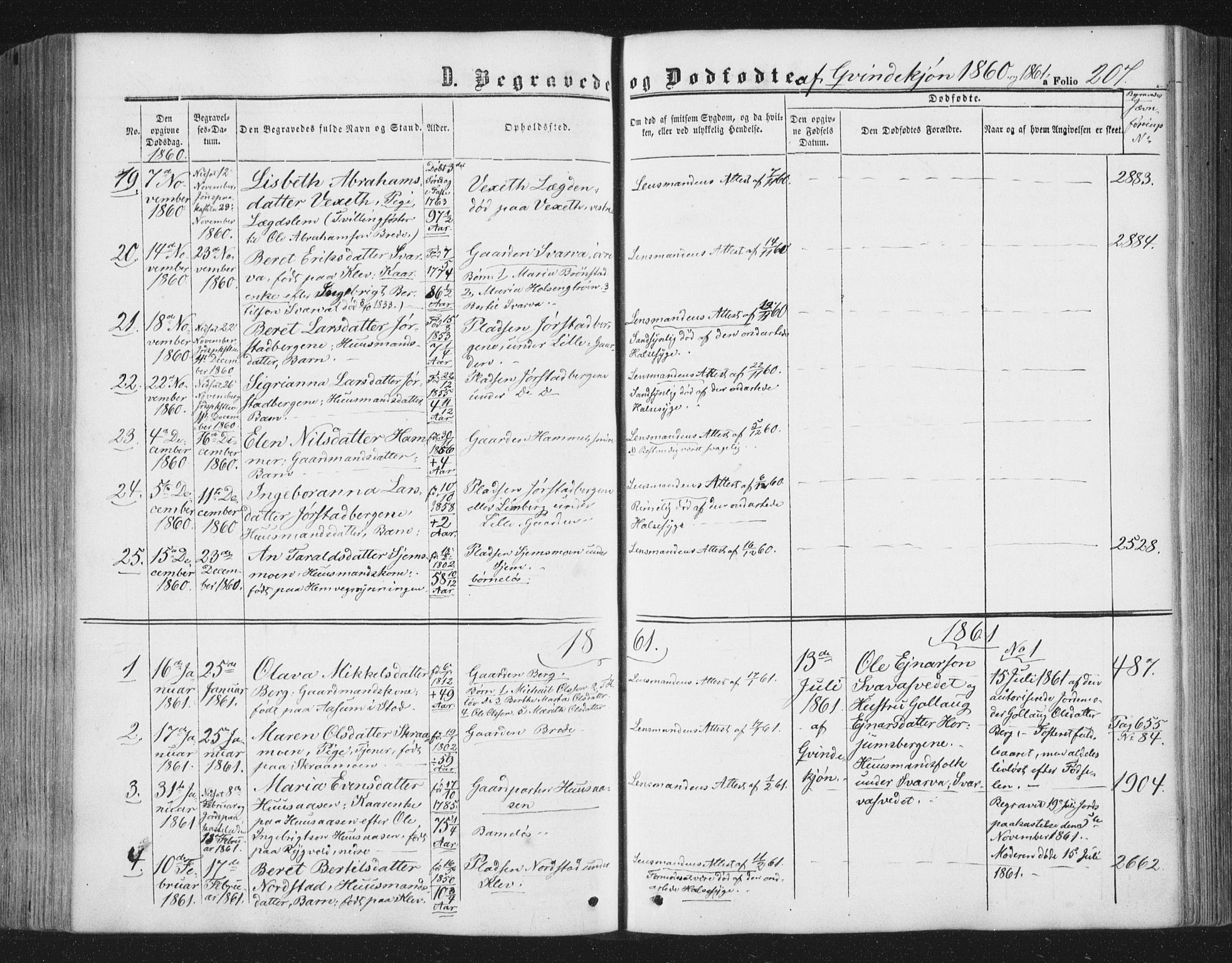 Ministerialprotokoller, klokkerbøker og fødselsregistre - Nord-Trøndelag, SAT/A-1458/749/L0472: Parish register (official) no. 749A06, 1857-1873, p. 207