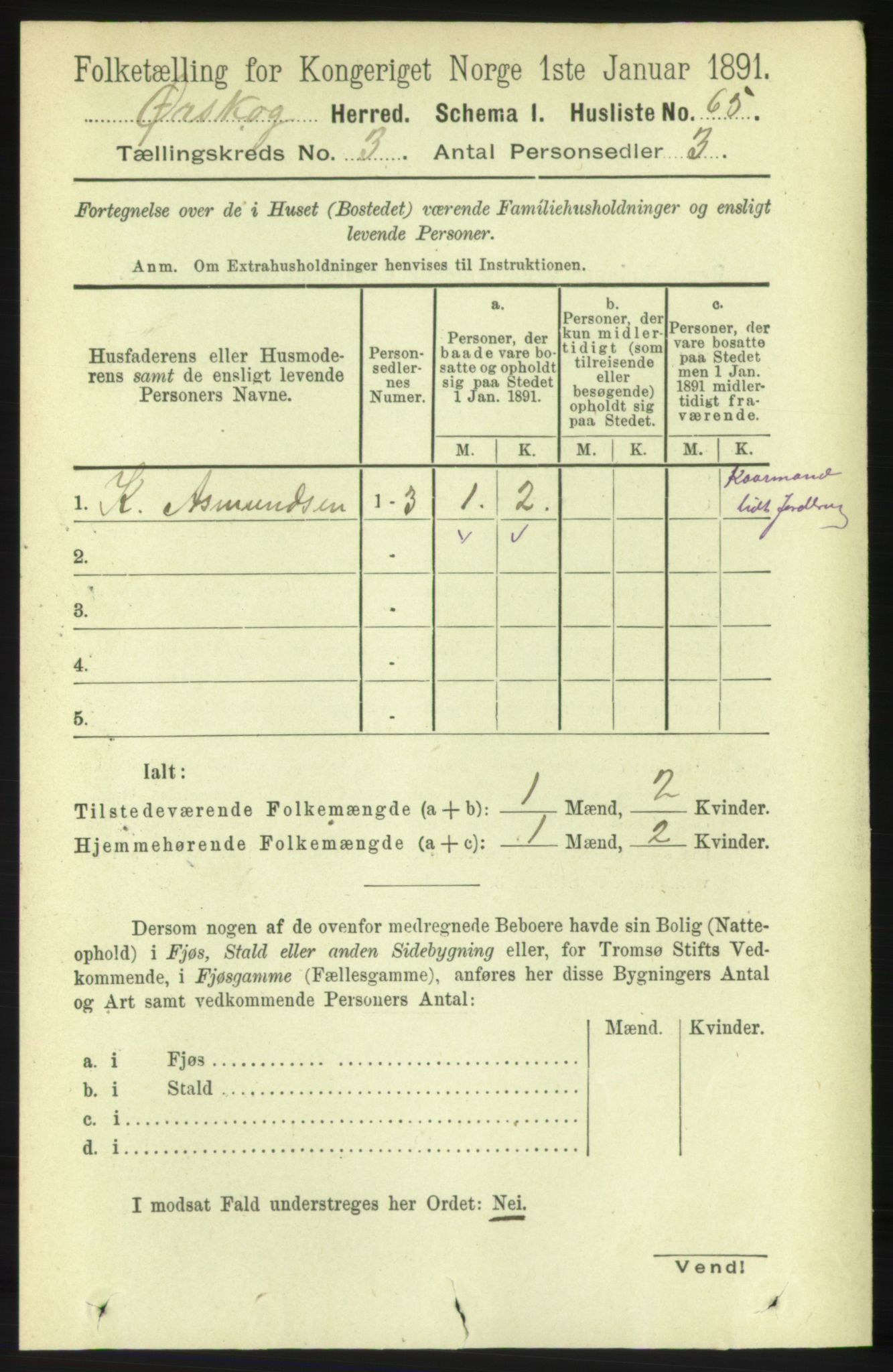 RA, 1891 census for 1527 Ørskog, 1891, p. 1299