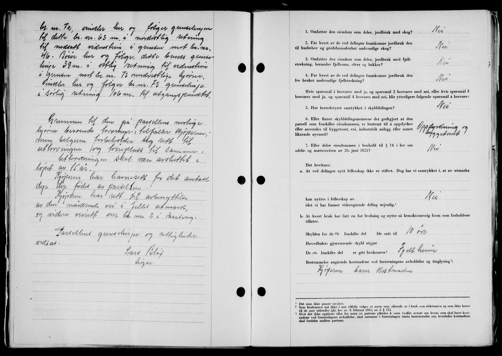 Lofoten sorenskriveri, SAT/A-0017/1/2/2C/L0015a: Mortgage book no. 15a, 1946-1947, Diary no: : 67/1947