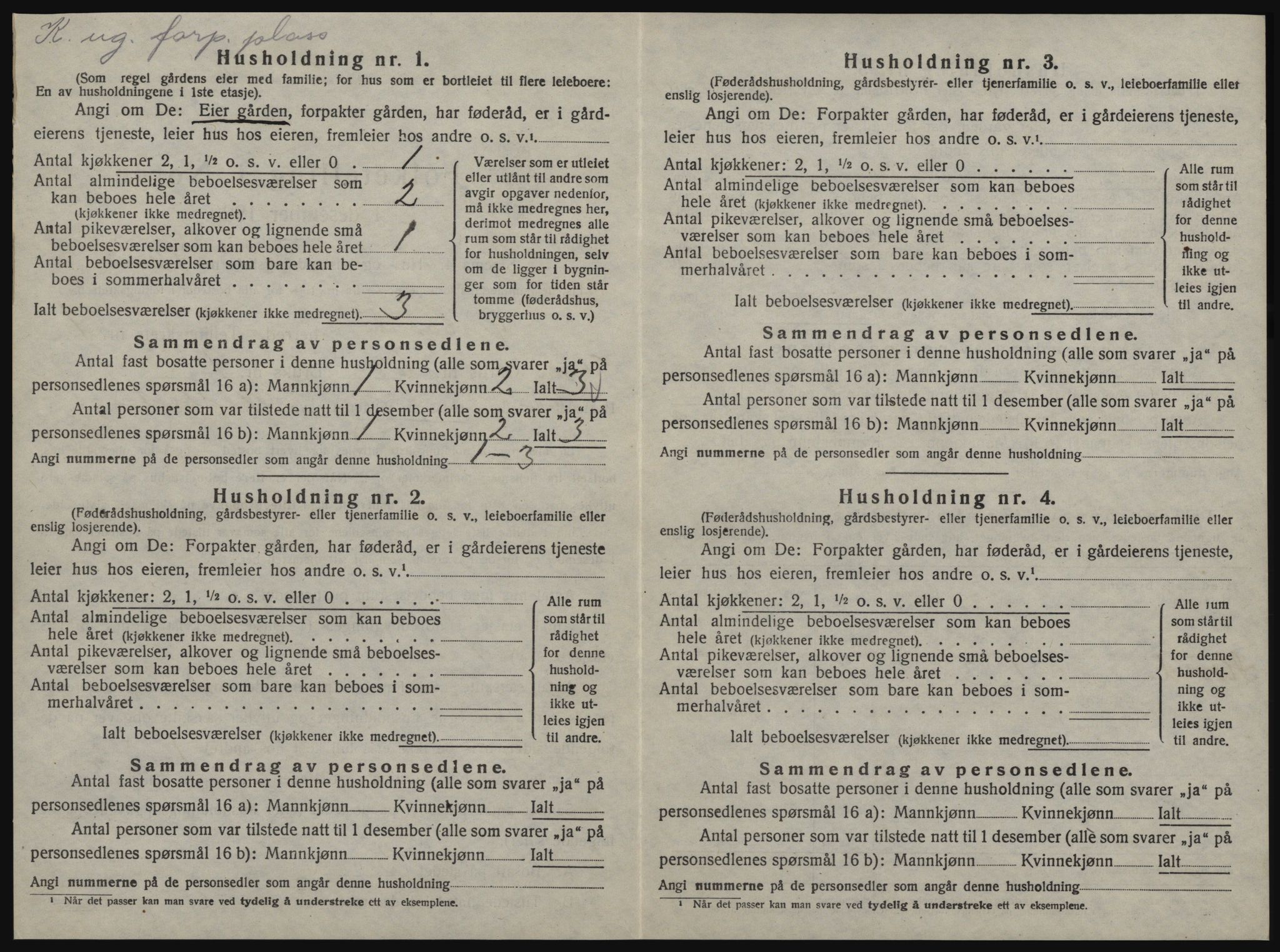 SAT, 1920 census for Ørland, 1920, p. 180