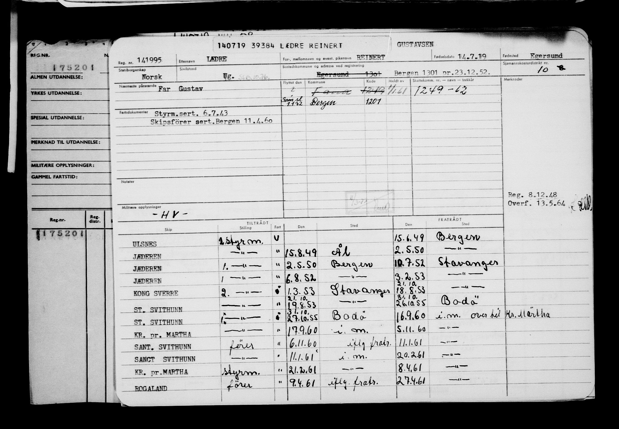 Direktoratet for sjømenn, AV/RA-S-3545/G/Gb/L0170: Hovedkort, 1919, p. 259