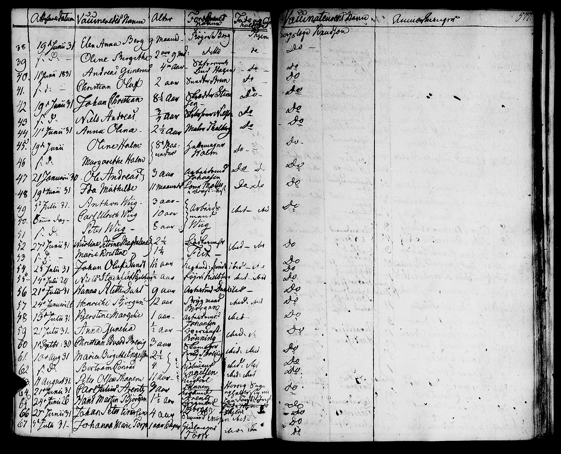 Ministerialprotokoller, klokkerbøker og fødselsregistre - Sør-Trøndelag, AV/SAT-A-1456/601/L0045: Parish register (official) no. 601A13, 1821-1831, p. 577