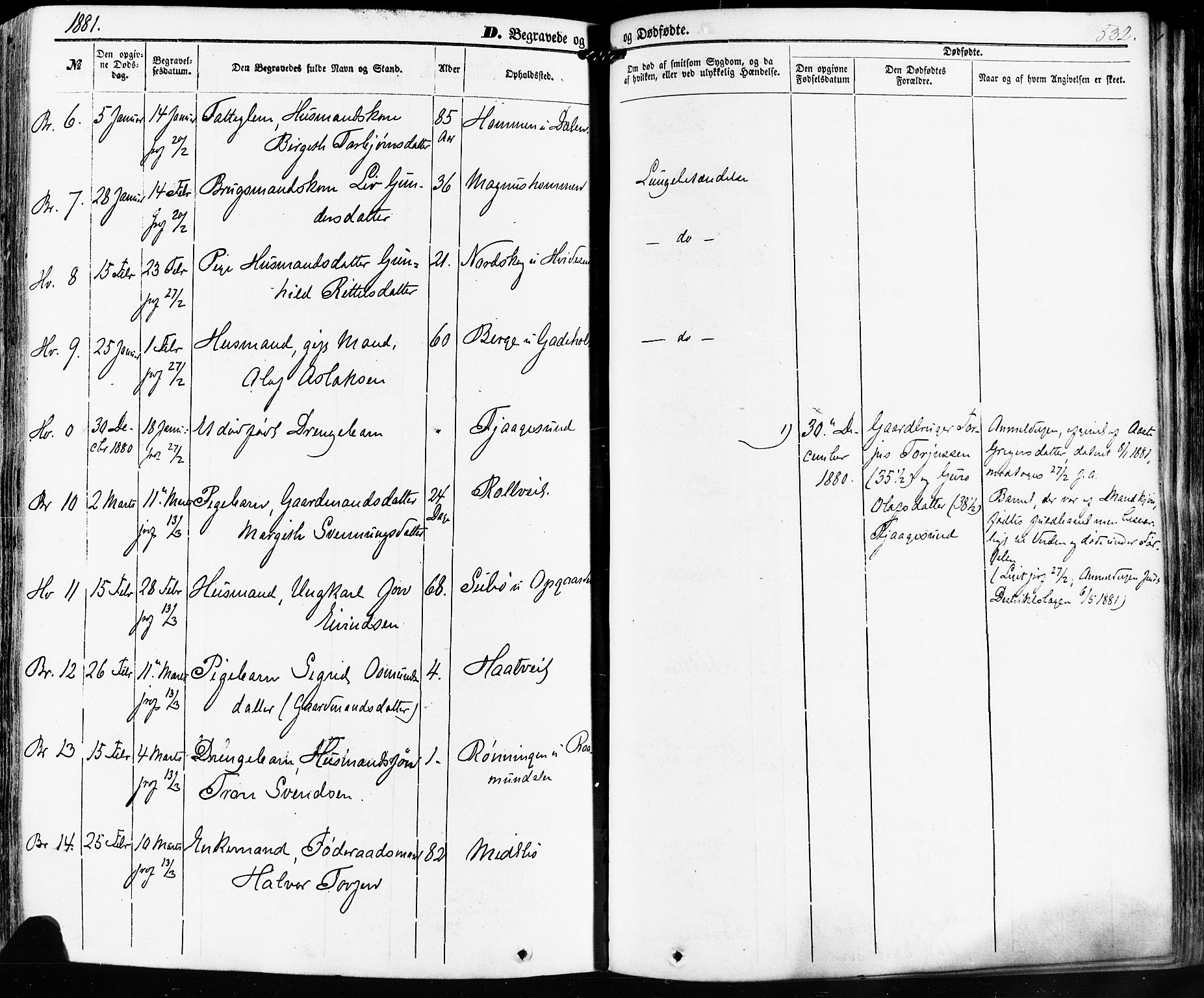 Kviteseid kirkebøker, SAKO/A-276/F/Fa/L0007: Parish register (official) no. I 7, 1859-1881, p. 532