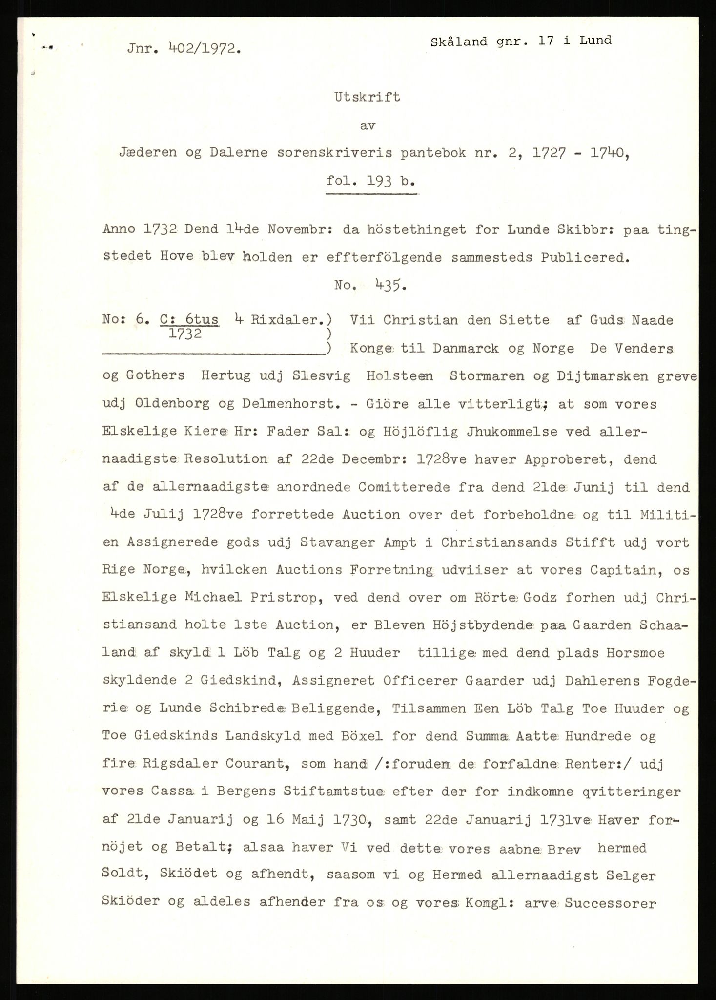 Statsarkivet i Stavanger, SAST/A-101971/03/Y/Yj/L0076: Avskrifter sortert etter gårdsnavn: Skjold kirke - Skåre, 1750-1930, p. 569