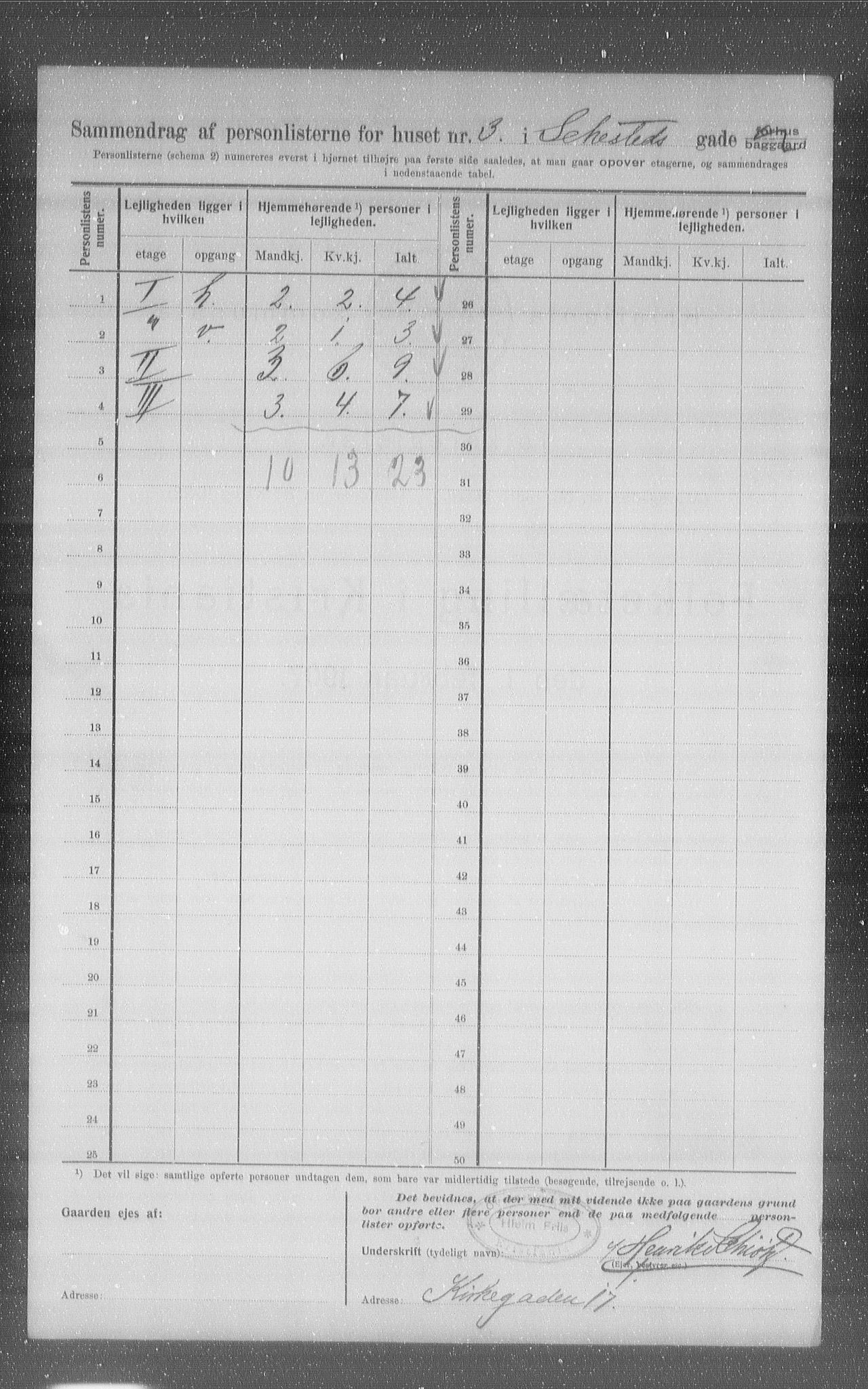 OBA, Municipal Census 1907 for Kristiania, 1907, p. 47868