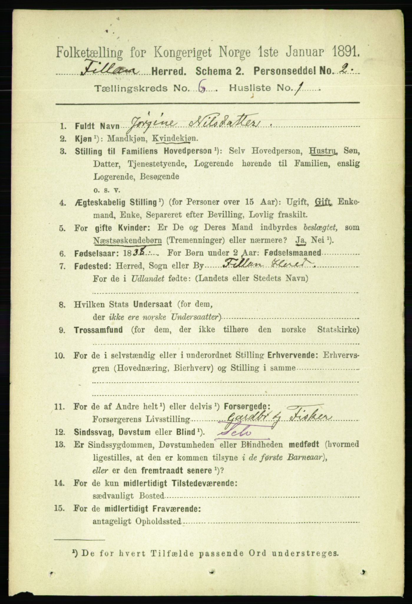 RA, 1891 census for 1616 Fillan, 1891, p. 1261