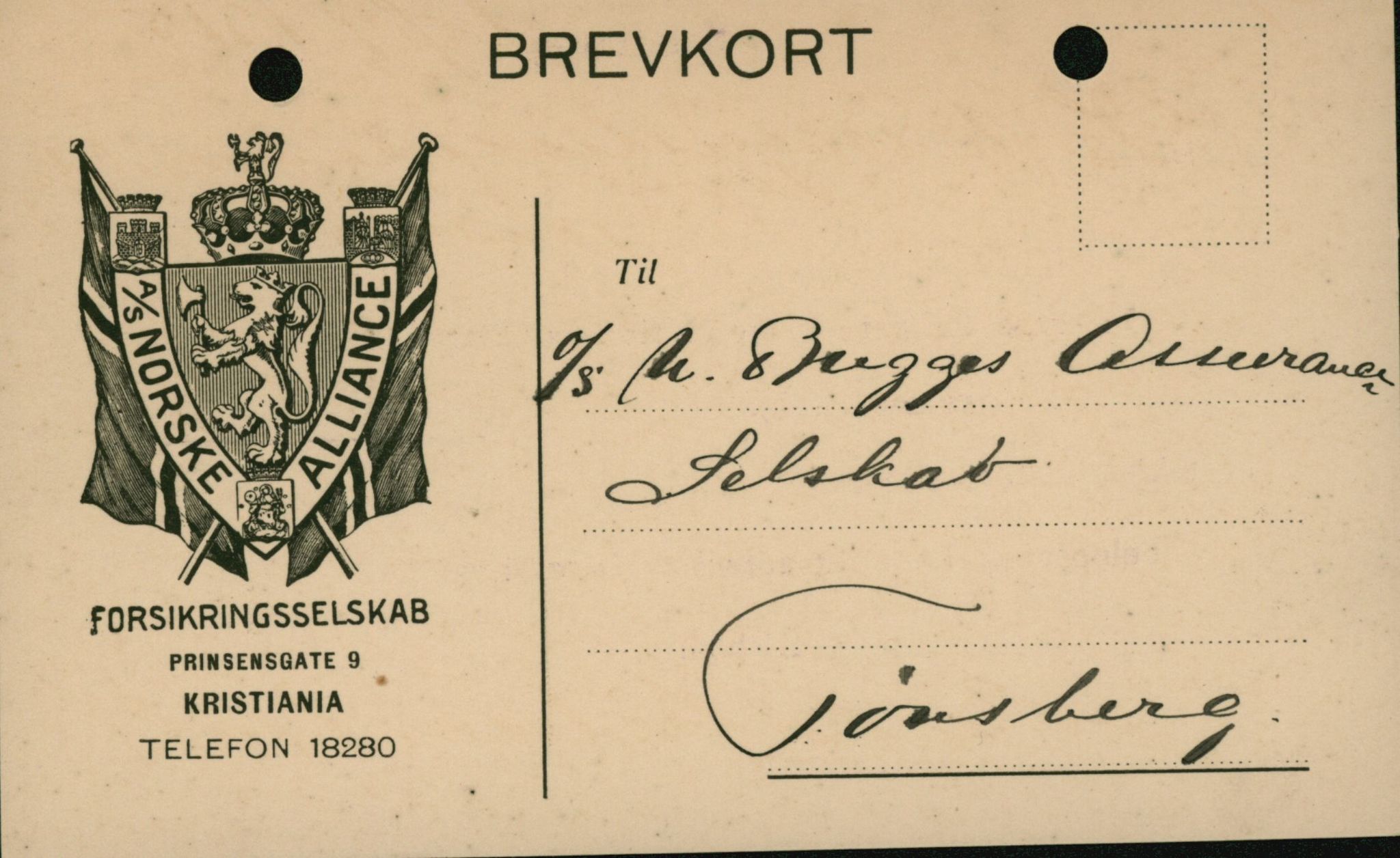 Pa 664 - Tønsberg Sjøforsikringsselskap, VEMU/A-1773/D/Da/L0001: Mai - November
Oscar Aalborg, 1915