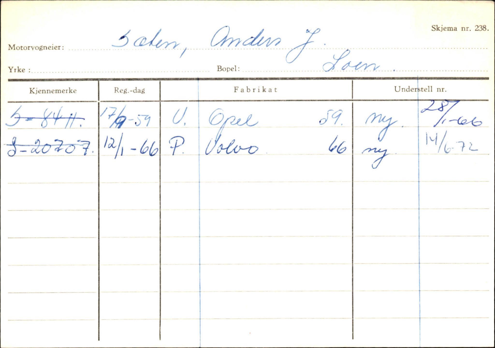 Statens vegvesen, Sogn og Fjordane vegkontor, AV/SAB-A-5301/4/F/L0131: Eigarregister Høyanger P-Å. Stryn S-Å, 1945-1975, p. 1741