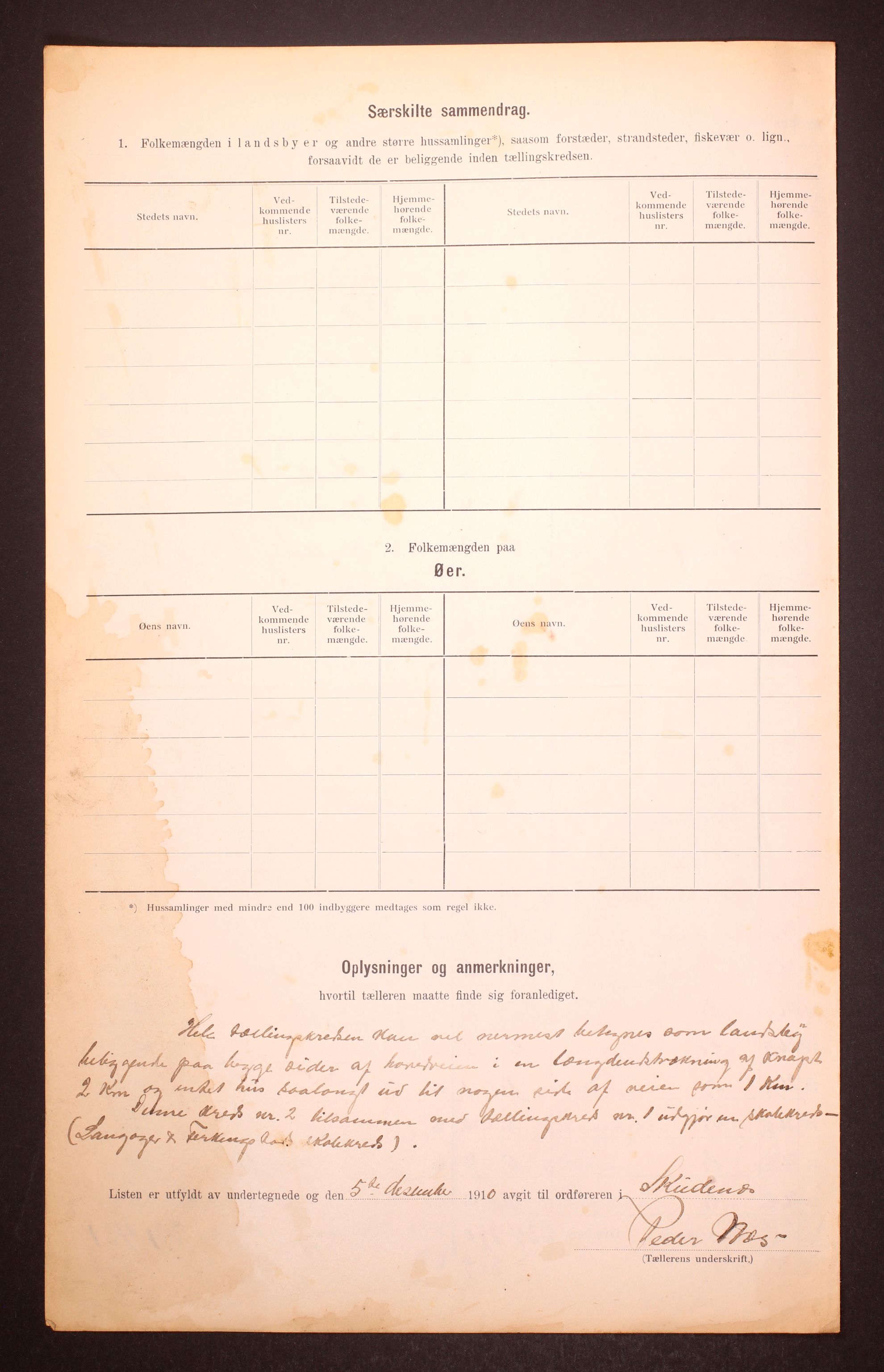 RA, 1910 census for Skudenes, 1910, p. 10