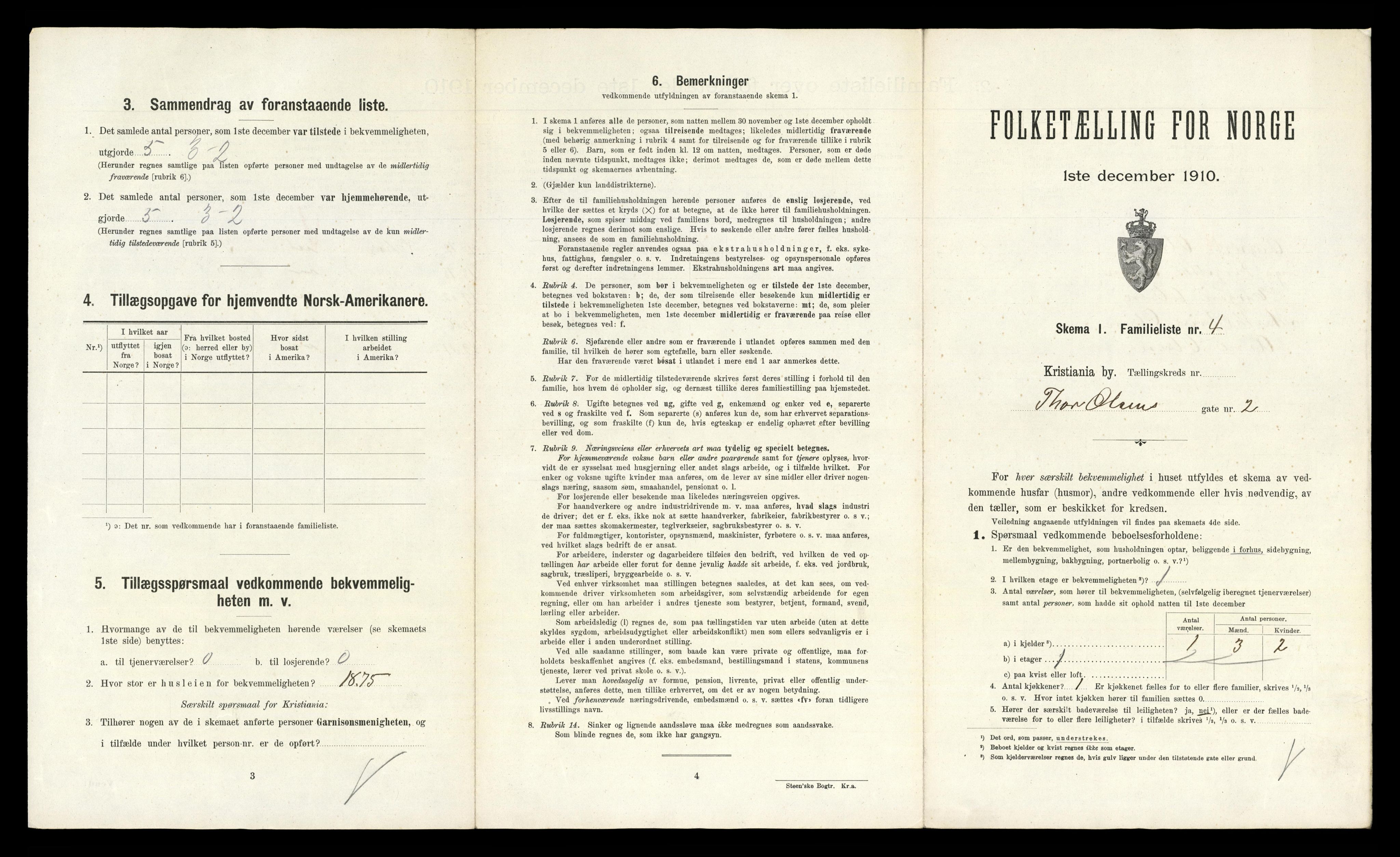 RA, 1910 census for Kristiania, 1910, p. 104987