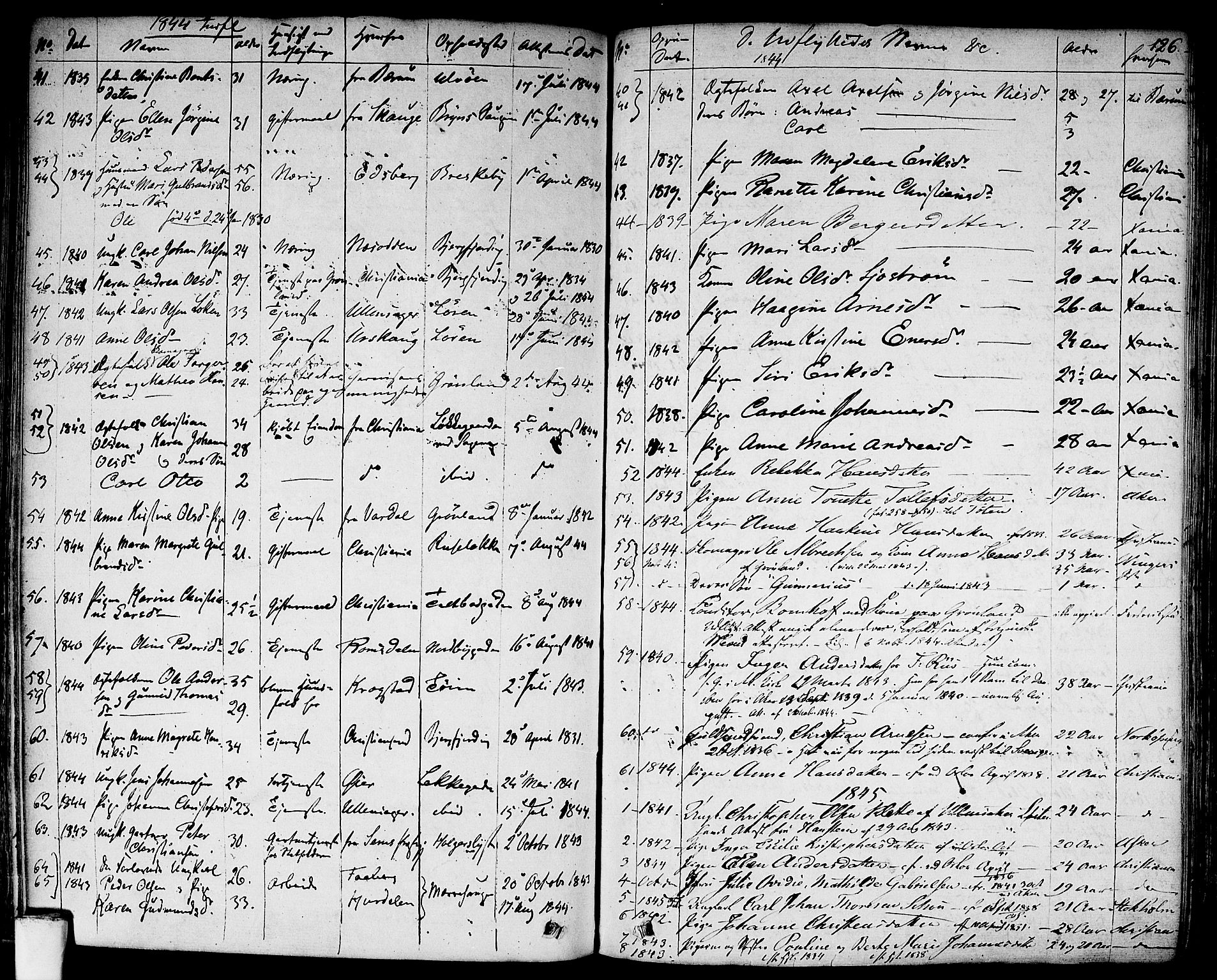 Aker prestekontor kirkebøker, SAO/A-10861/F/L0018: Parish register (official) no. 17, 1829-1852, p. 126